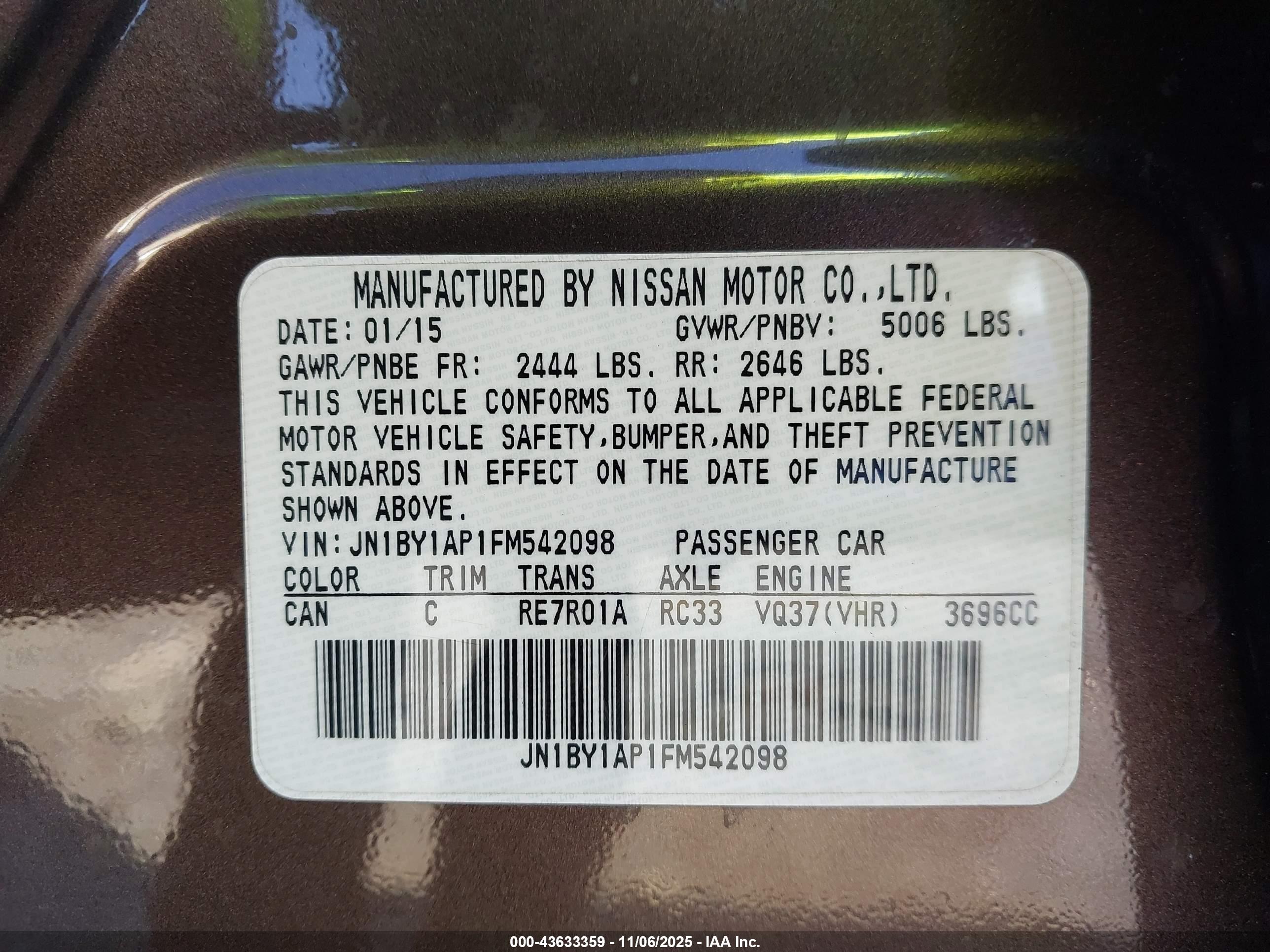 INFINITI Q70 image 9