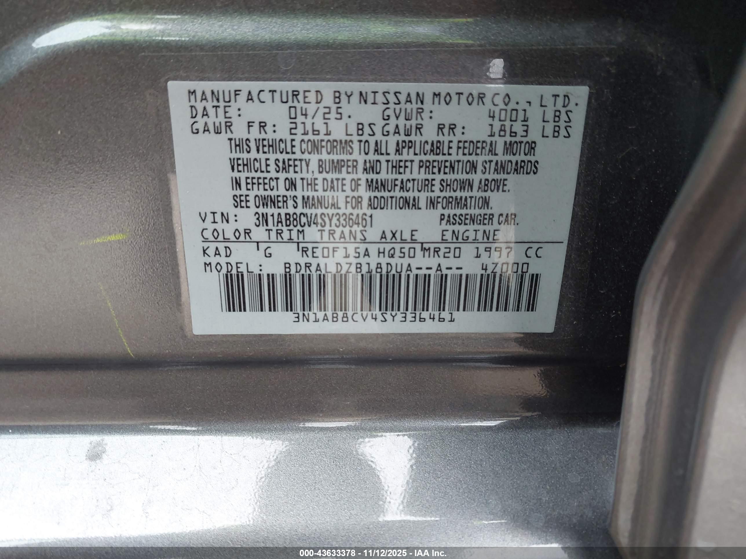 NISSAN SENTRA image 9