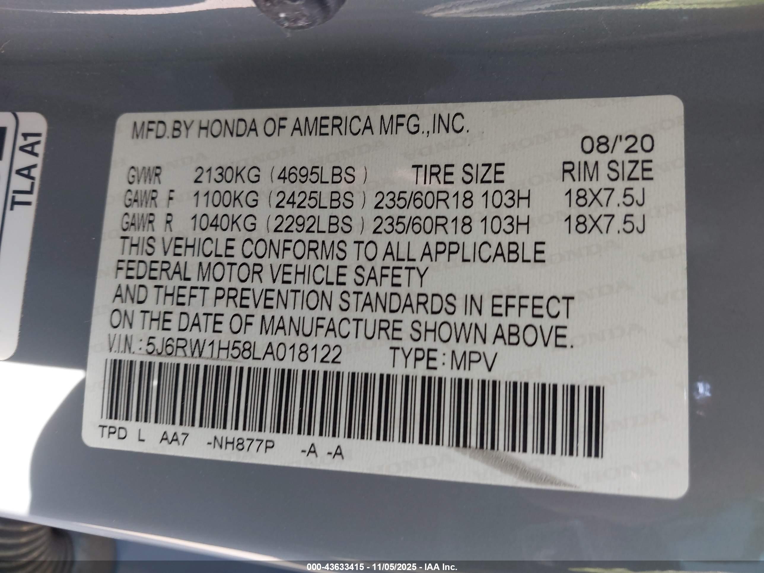 HONDA CR-V image 9