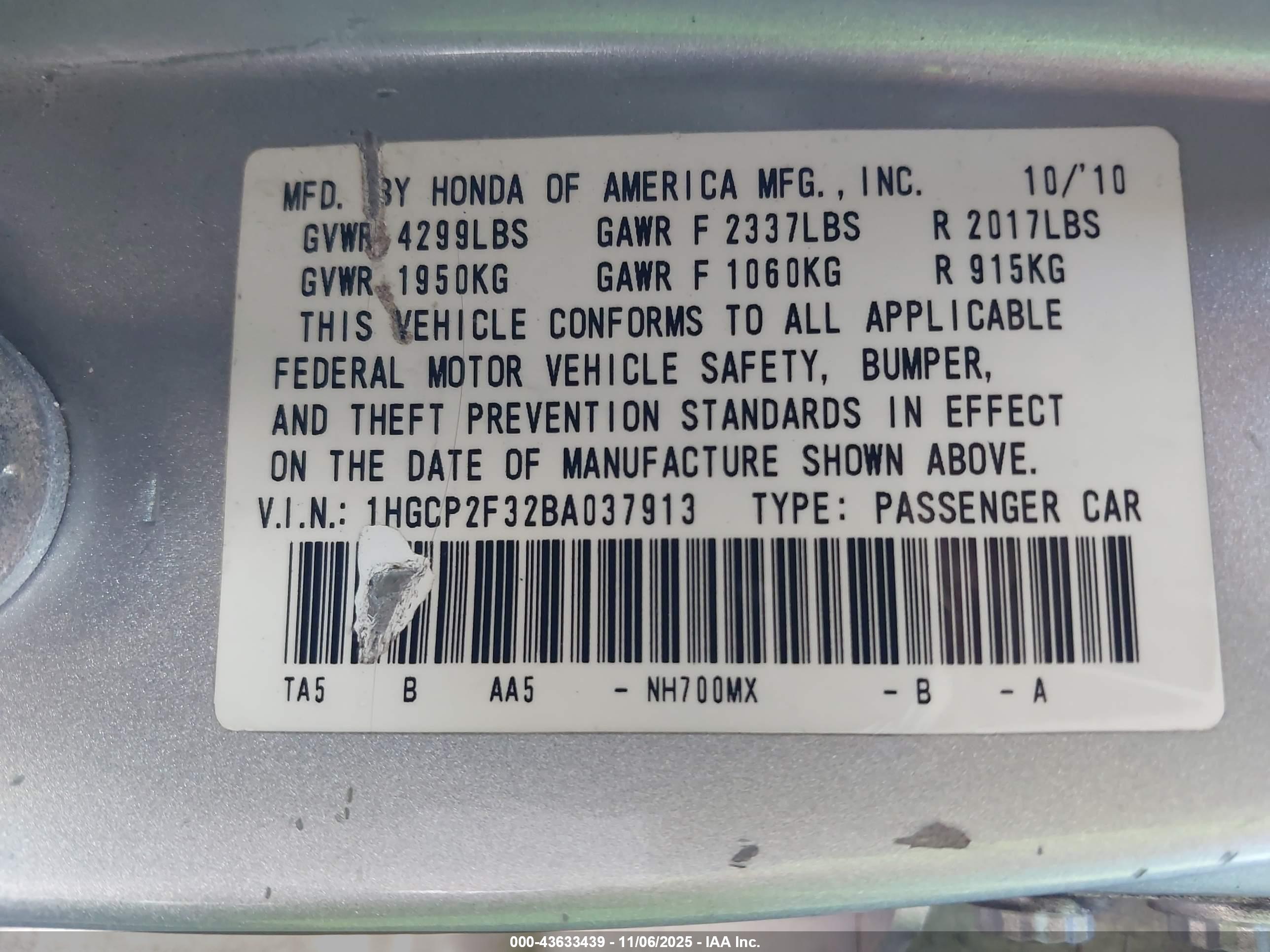 HONDA ACCORD image 9