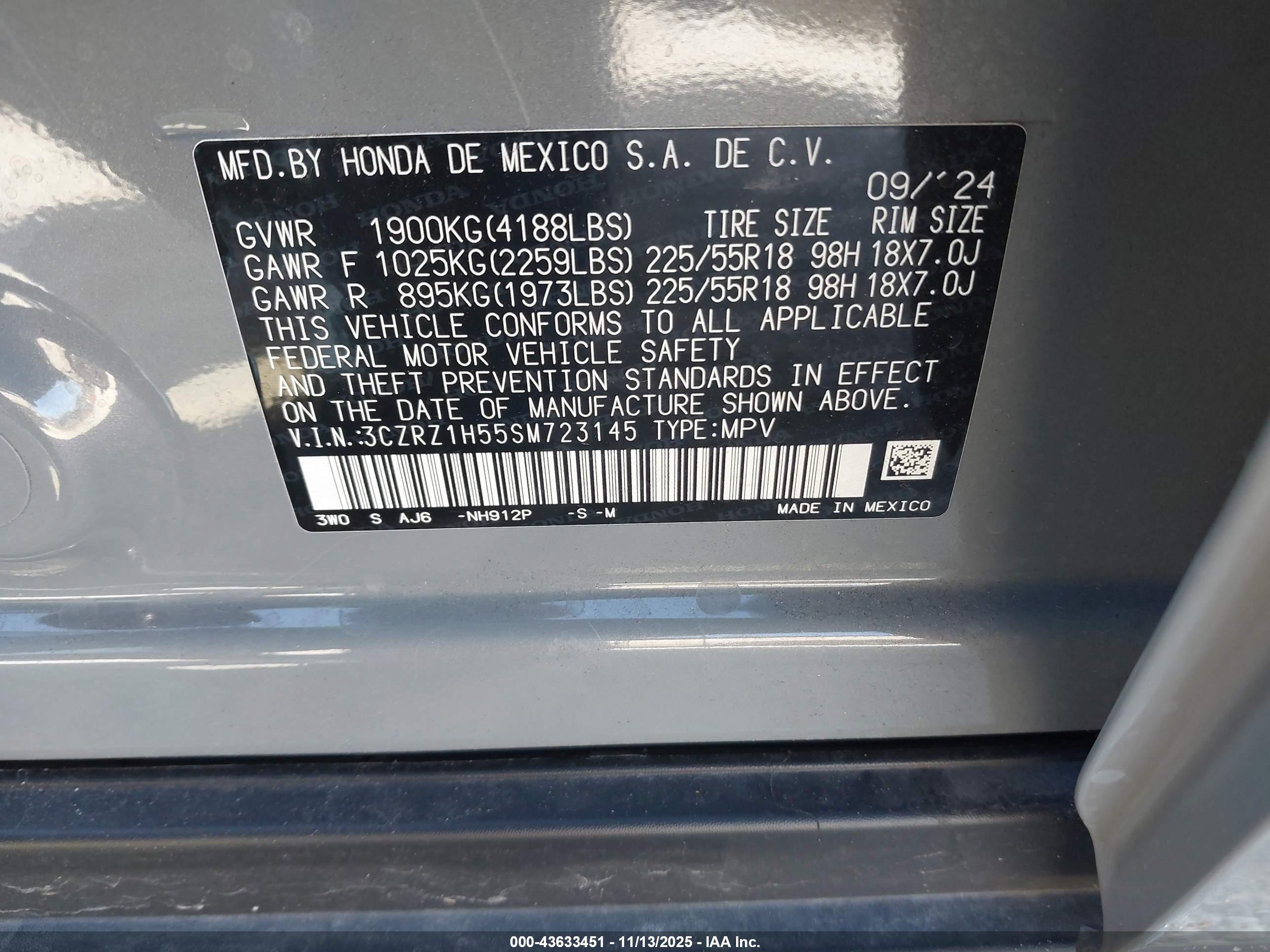 HONDA HR-V image 9