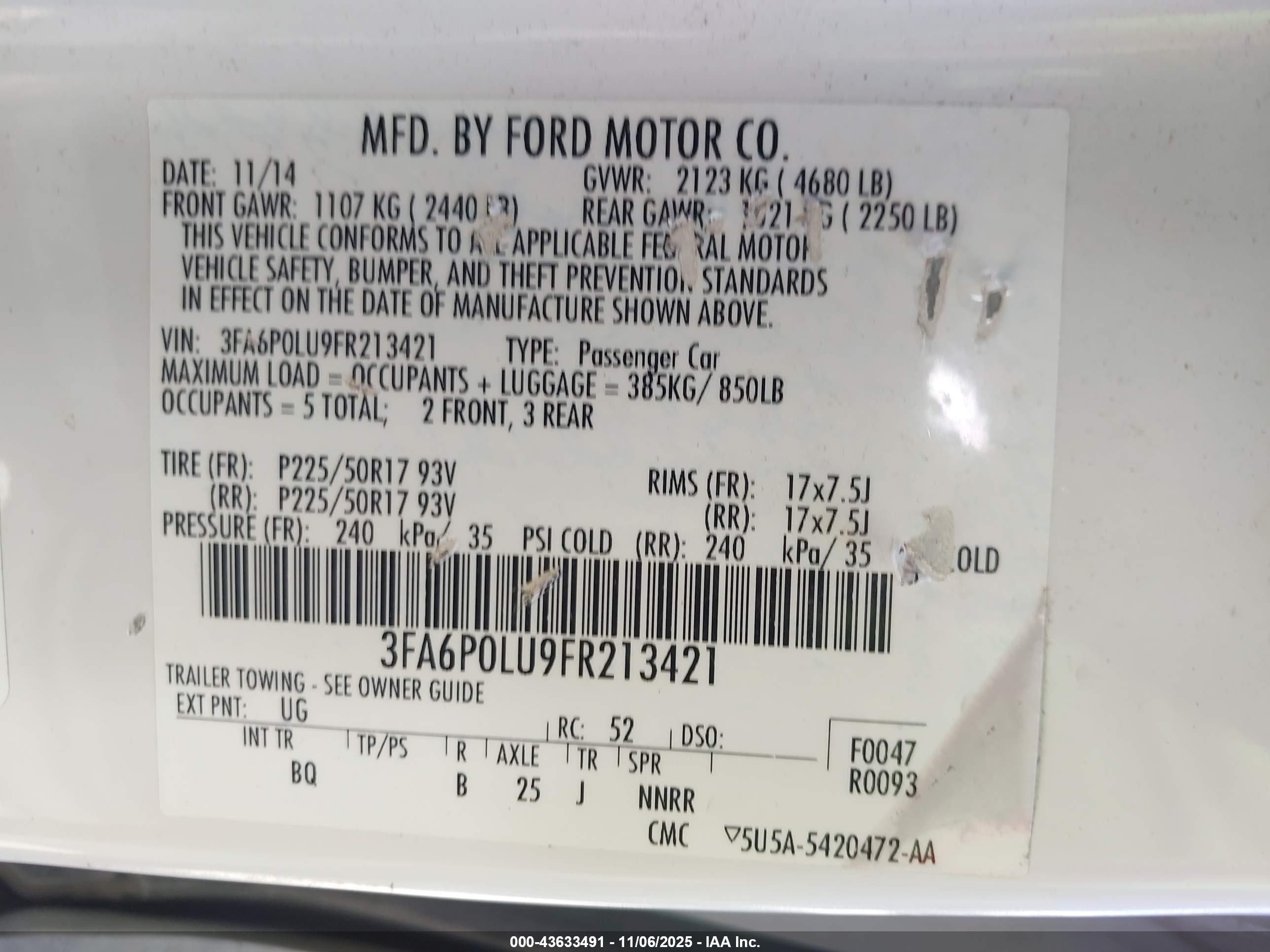 FORD FUSION image 9