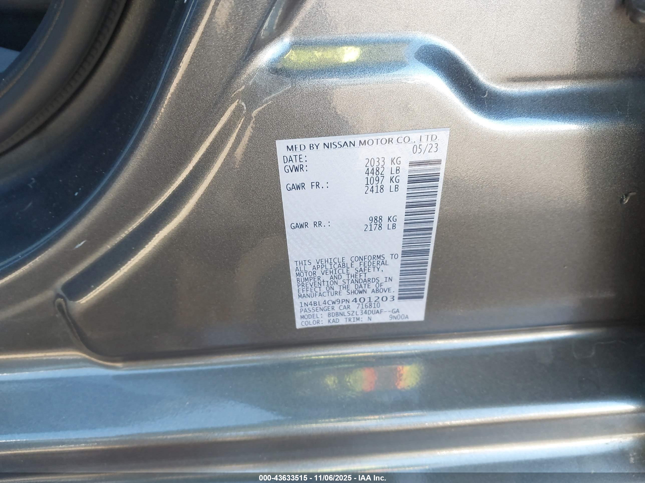 NISSAN ALTIMA image 9