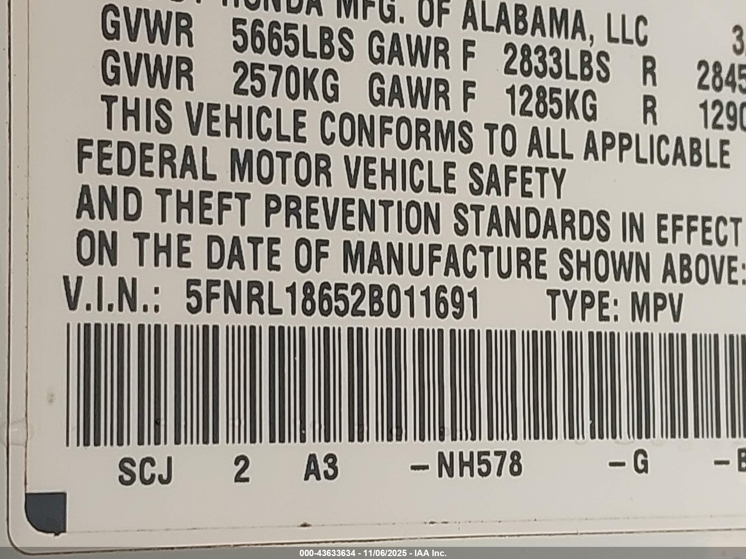 HONDA ODYSSEY image 9