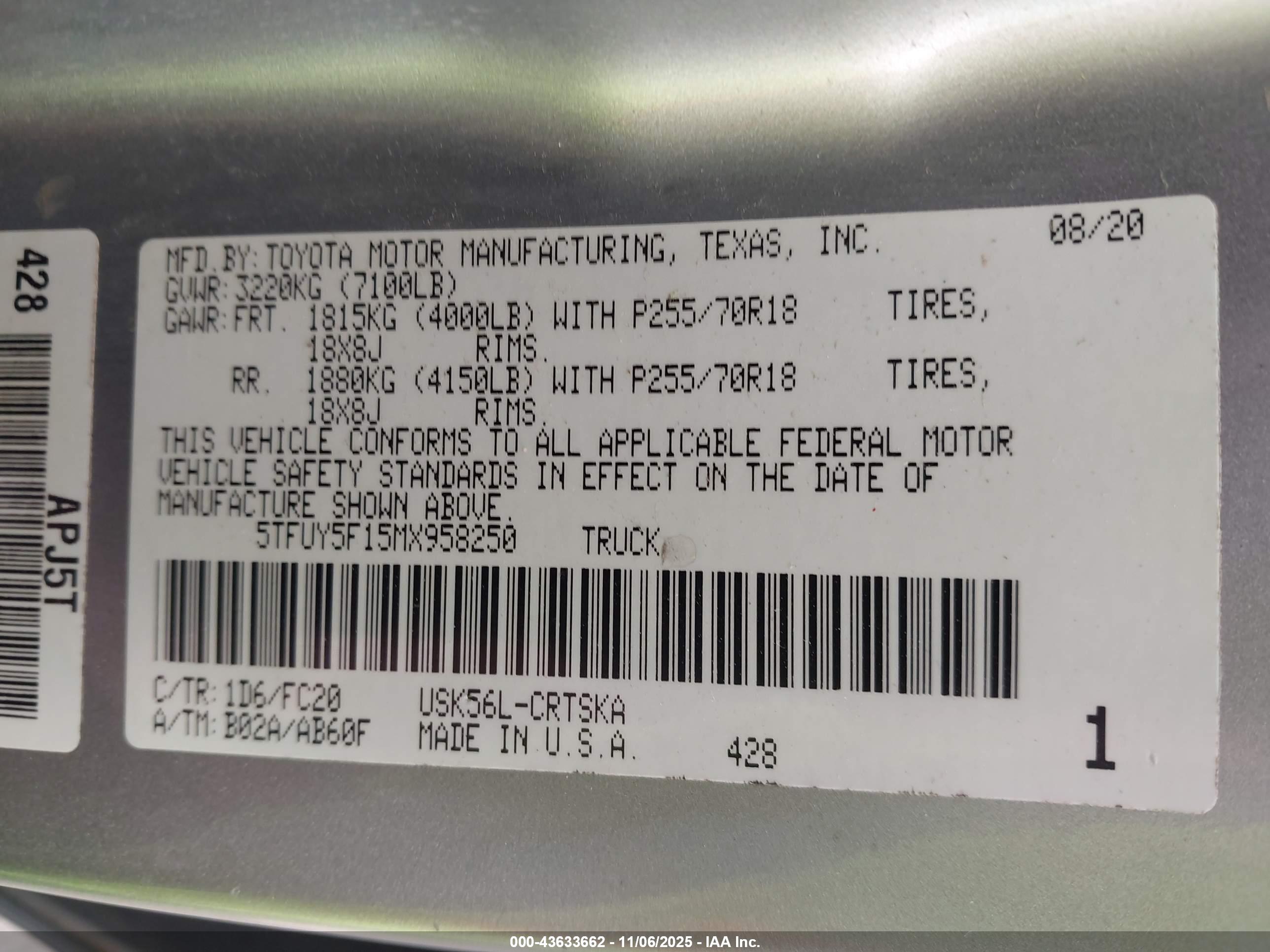 TOYOTA TUNDRA image 9