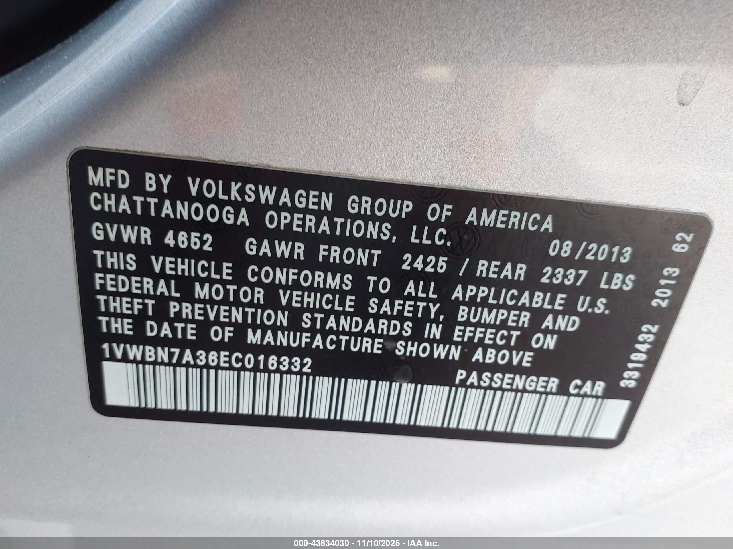 VOLKSWAGEN PASSAT image 9
