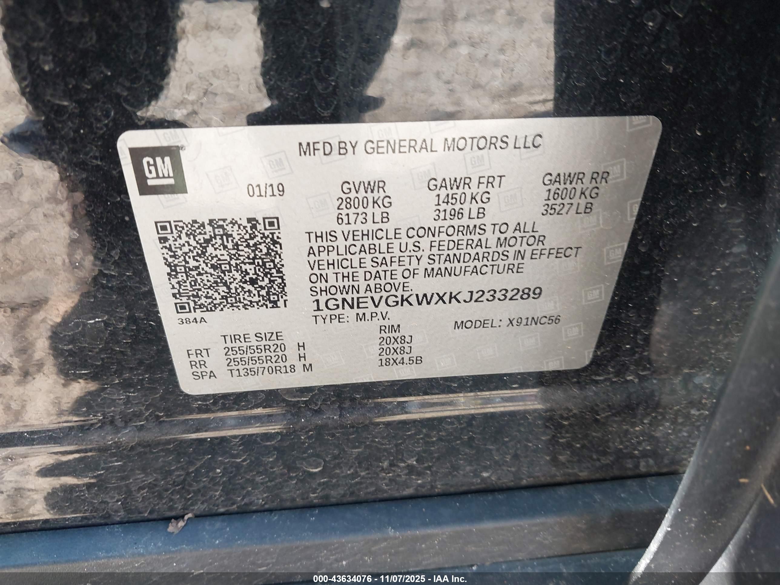 CHEVROLET TRAVERSE image 9