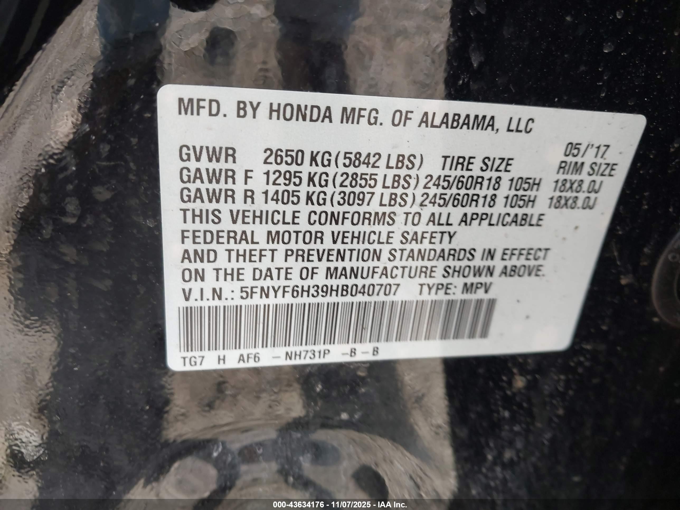 HONDA PILOT image 9