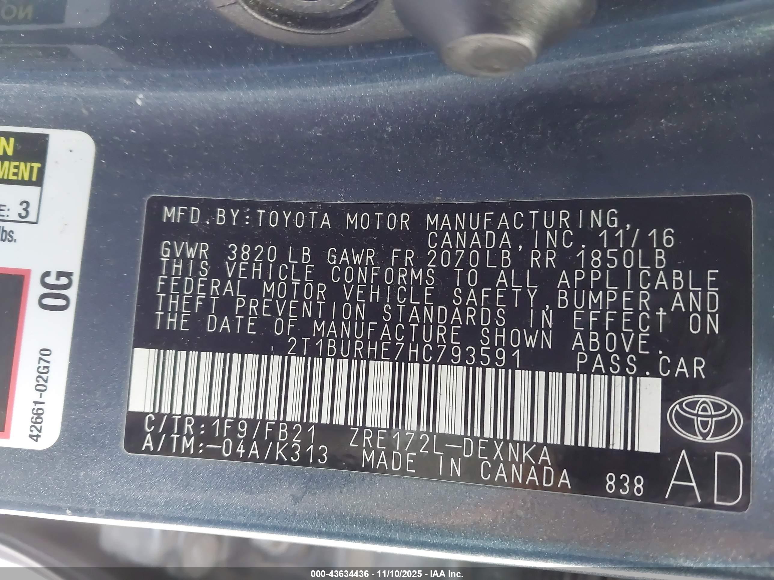 TOYOTA COROLLA image 9