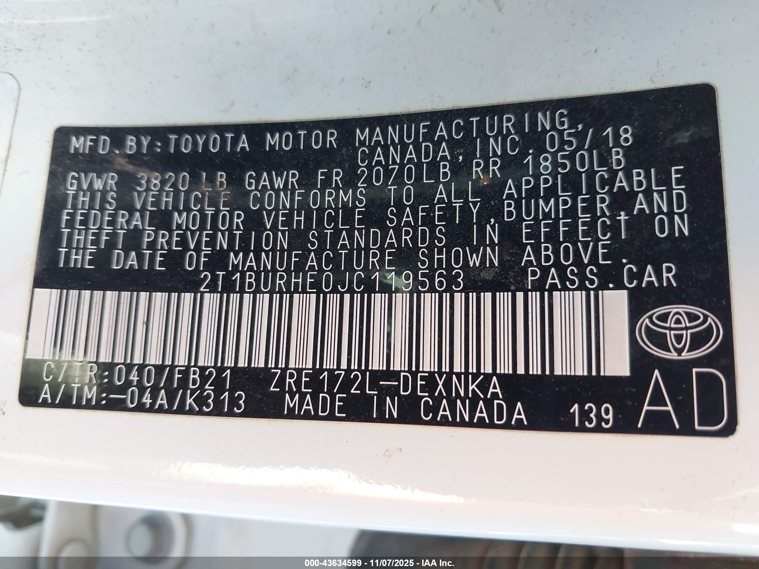 TOYOTA COROLLA image 9