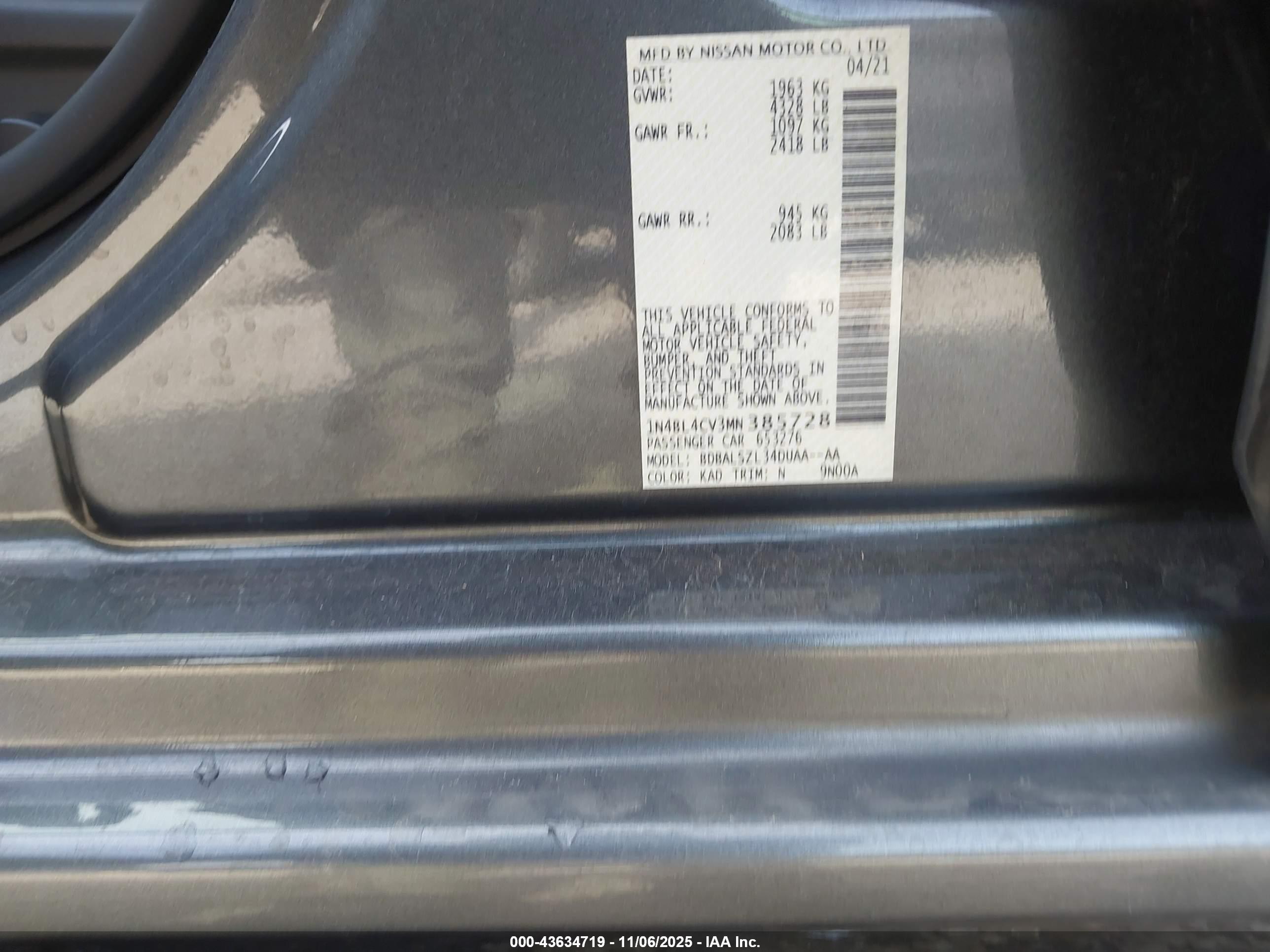 NISSAN ALTIMA image 9