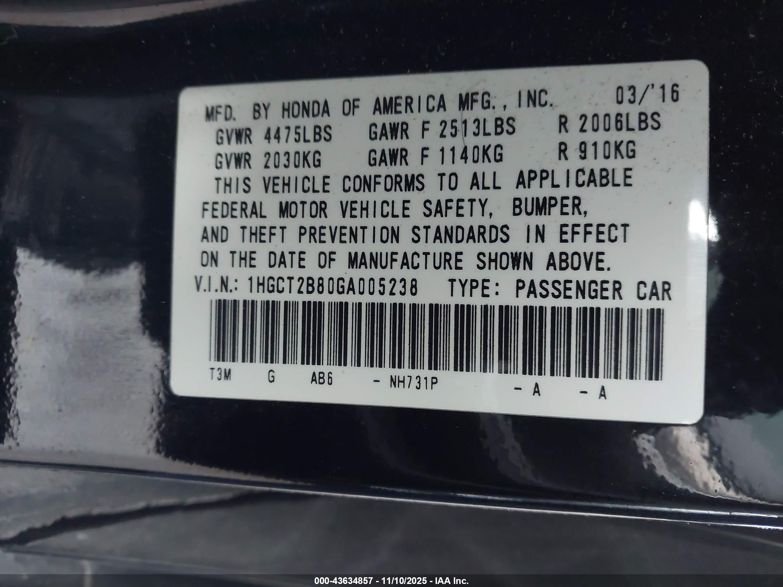 HONDA ACCORD image 9