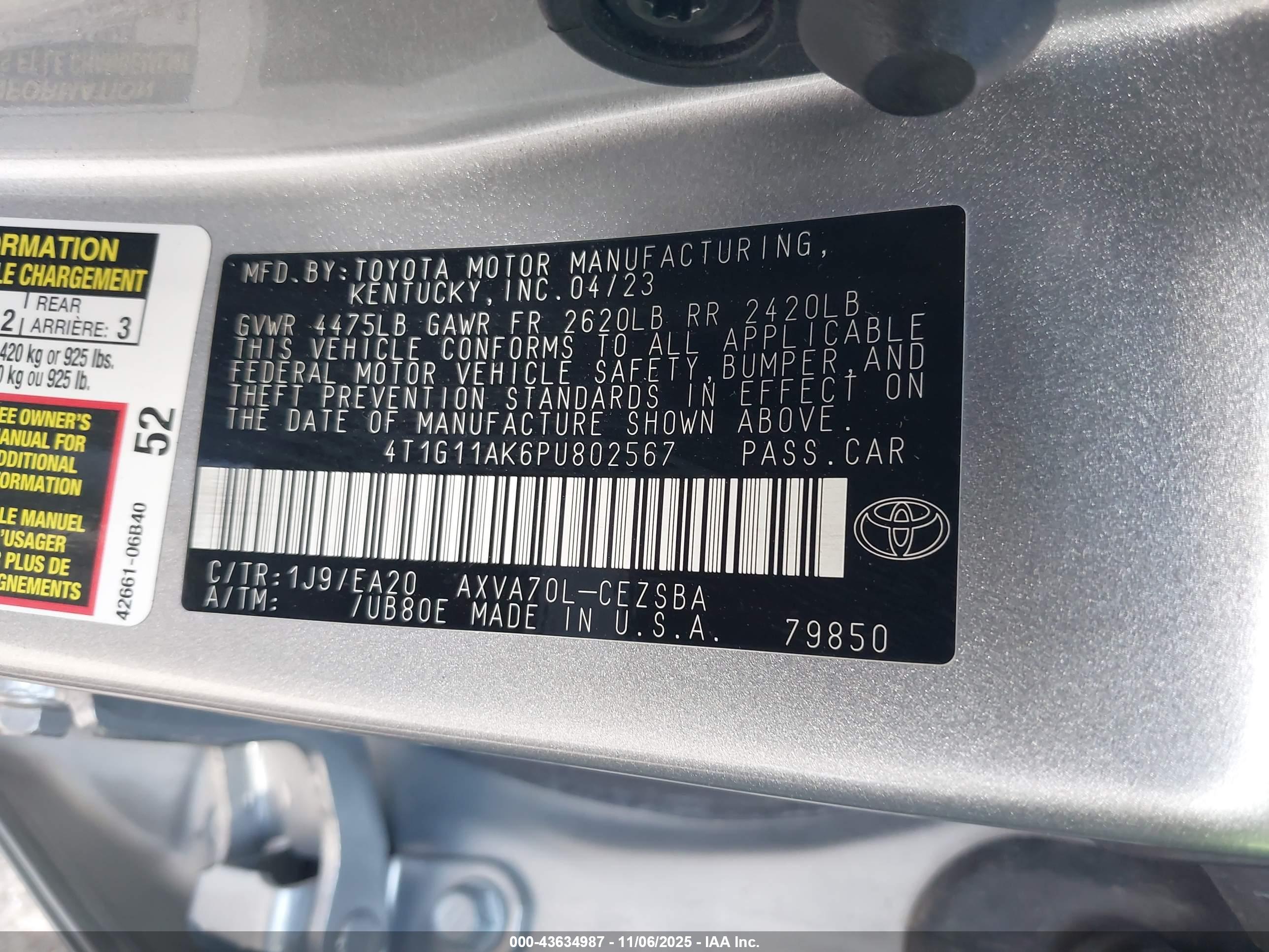 TOYOTA CAMRY image 9
