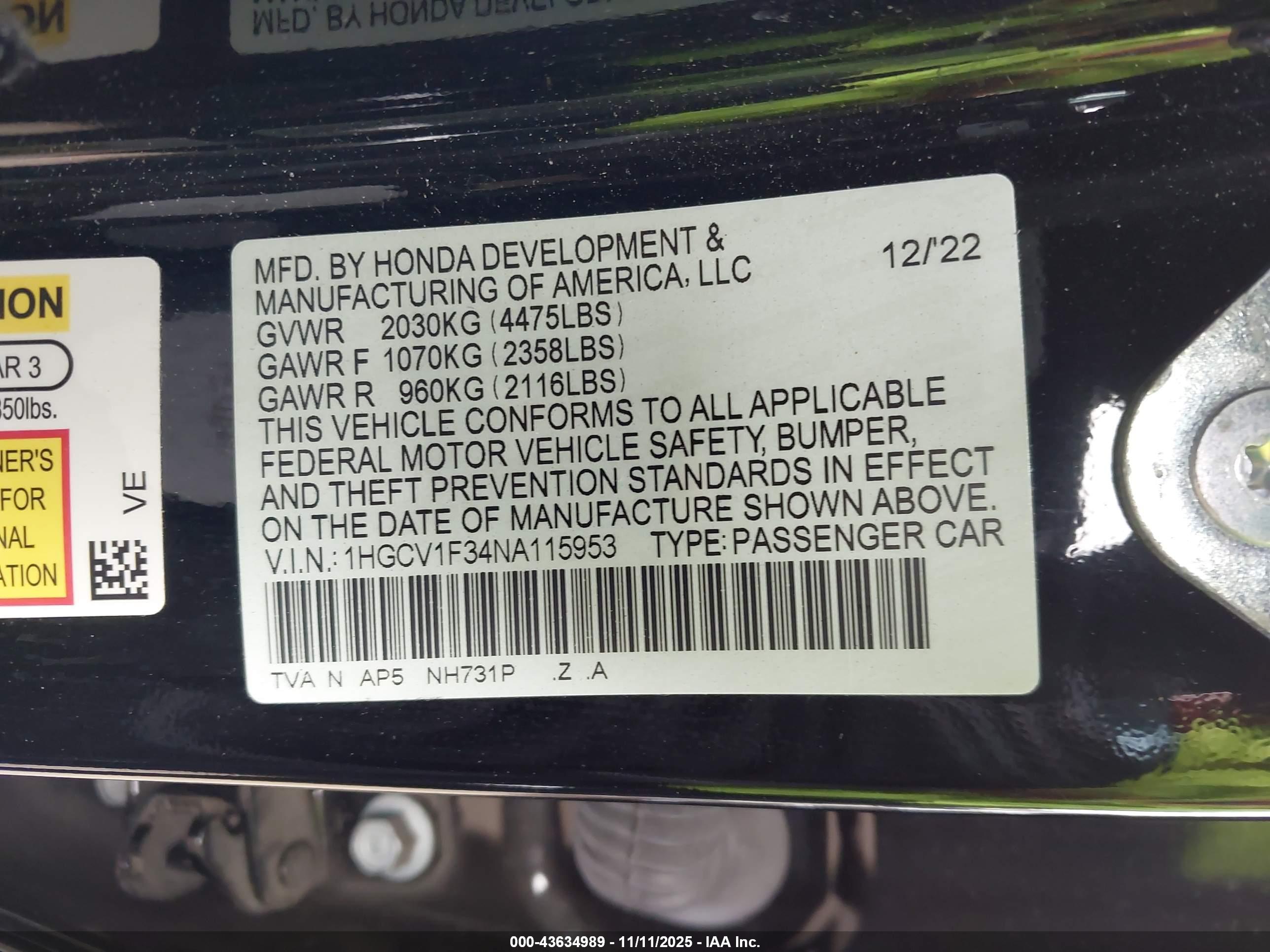 HONDA ACCORD image 9
