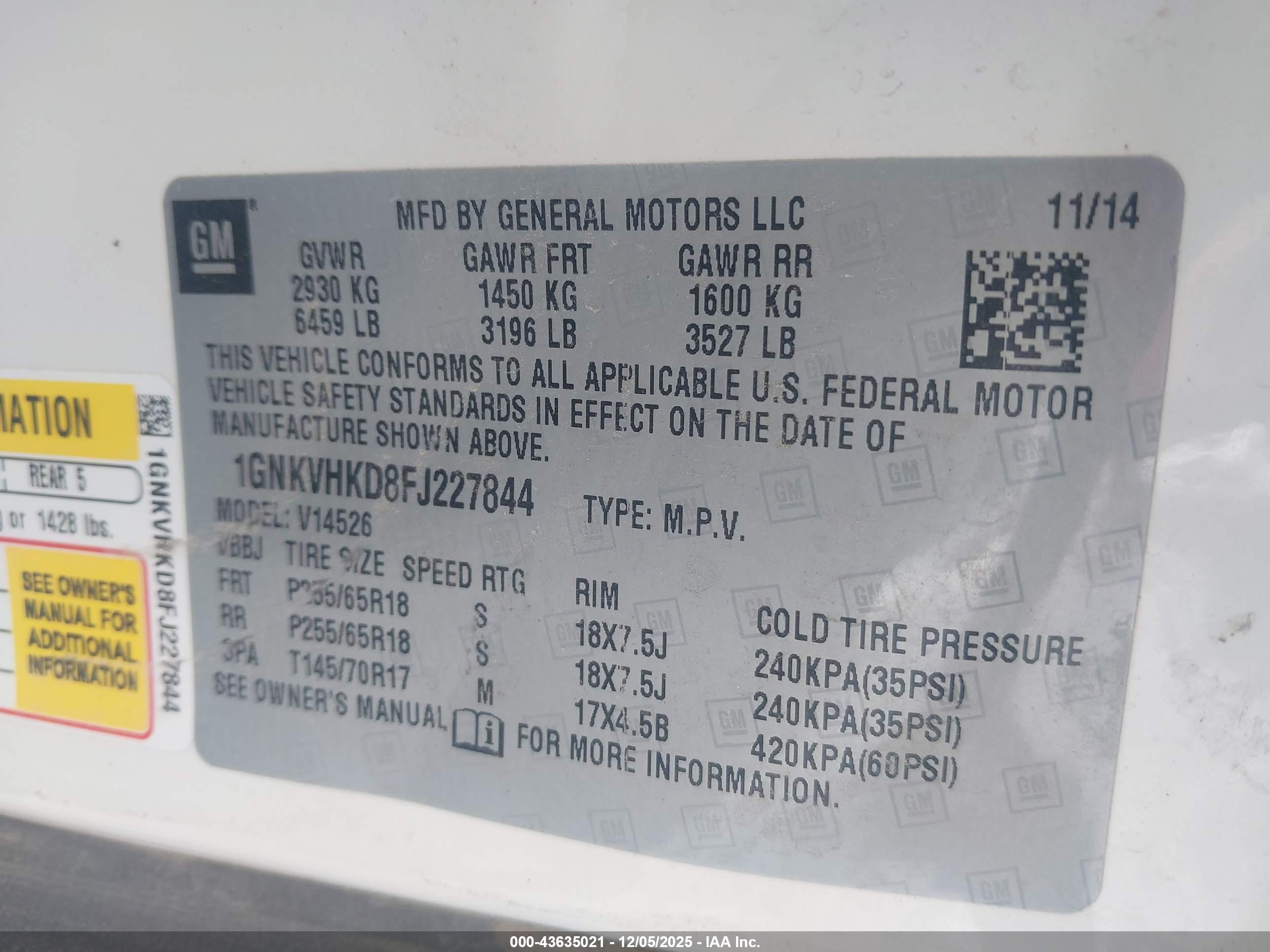 CHEVROLET TRAVERSE image 9