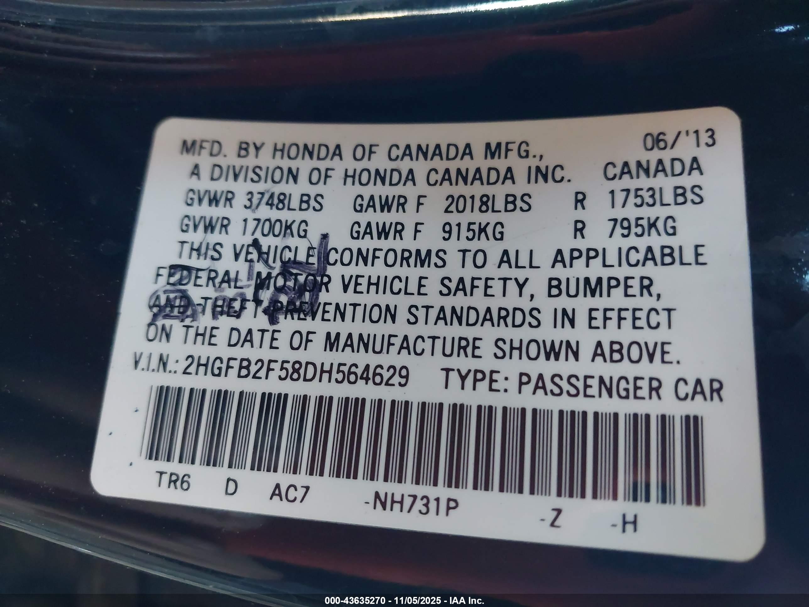 HONDA CIVIC image 9