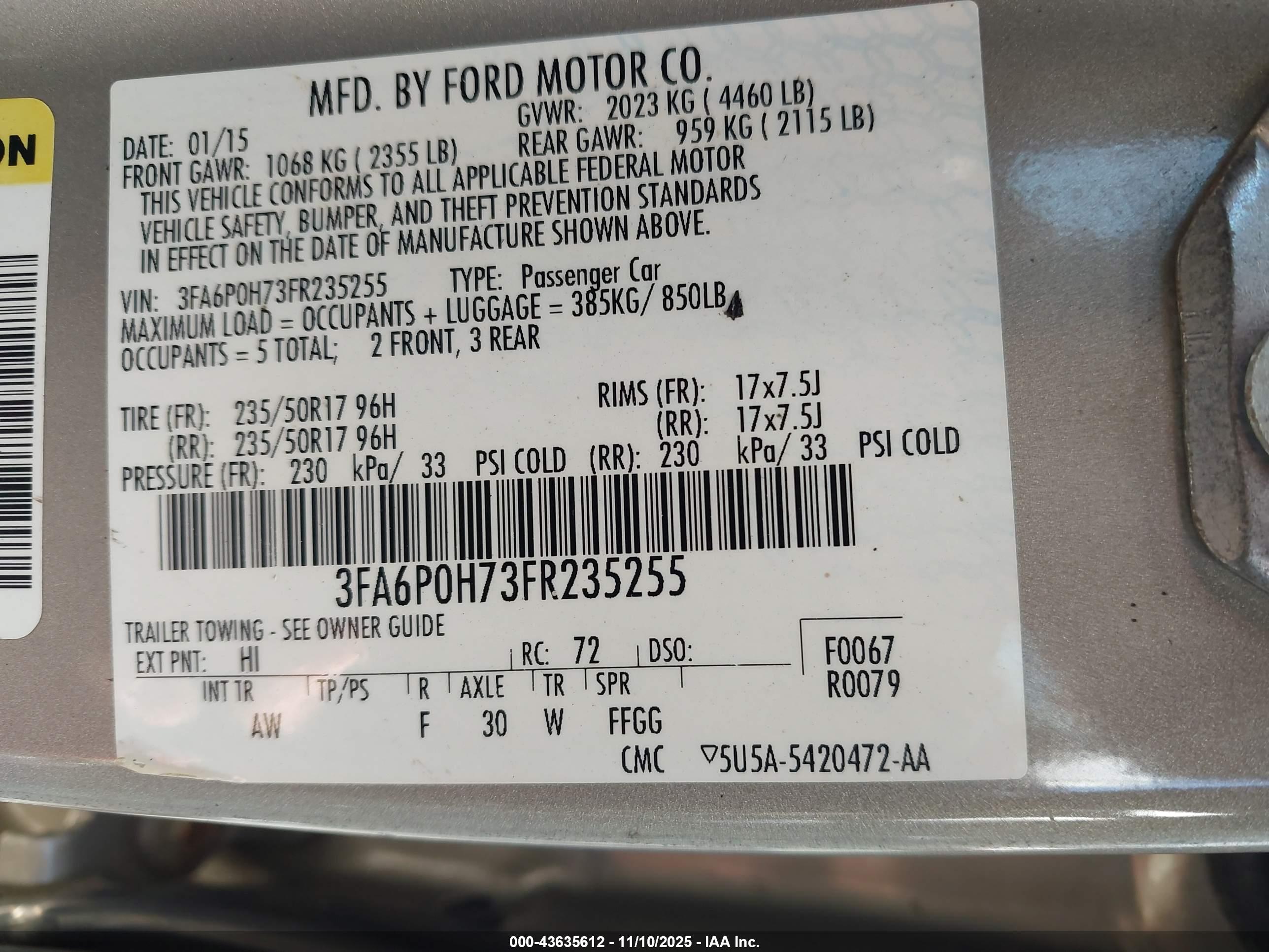 FORD FUSION image 9
