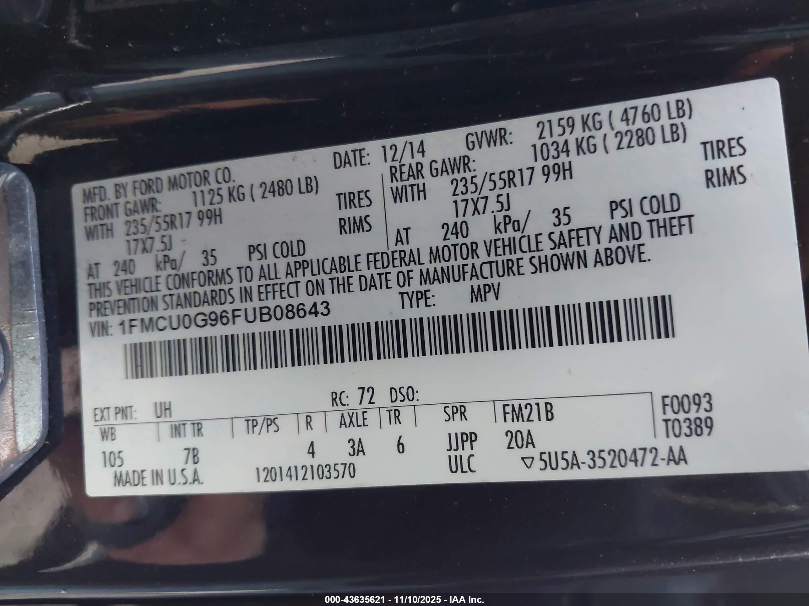 FORD ESCAPE image 9