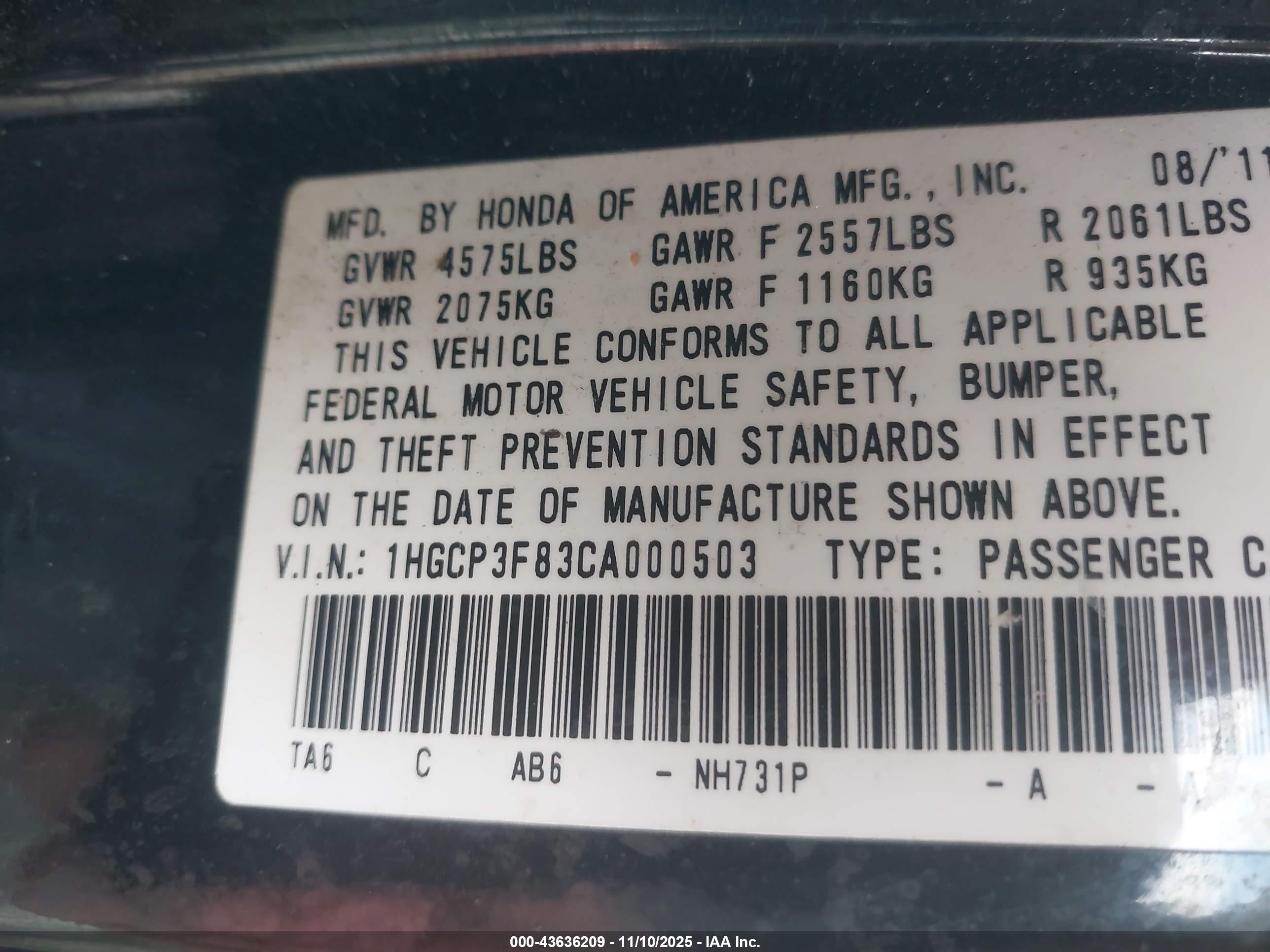HONDA ACCORD image 9