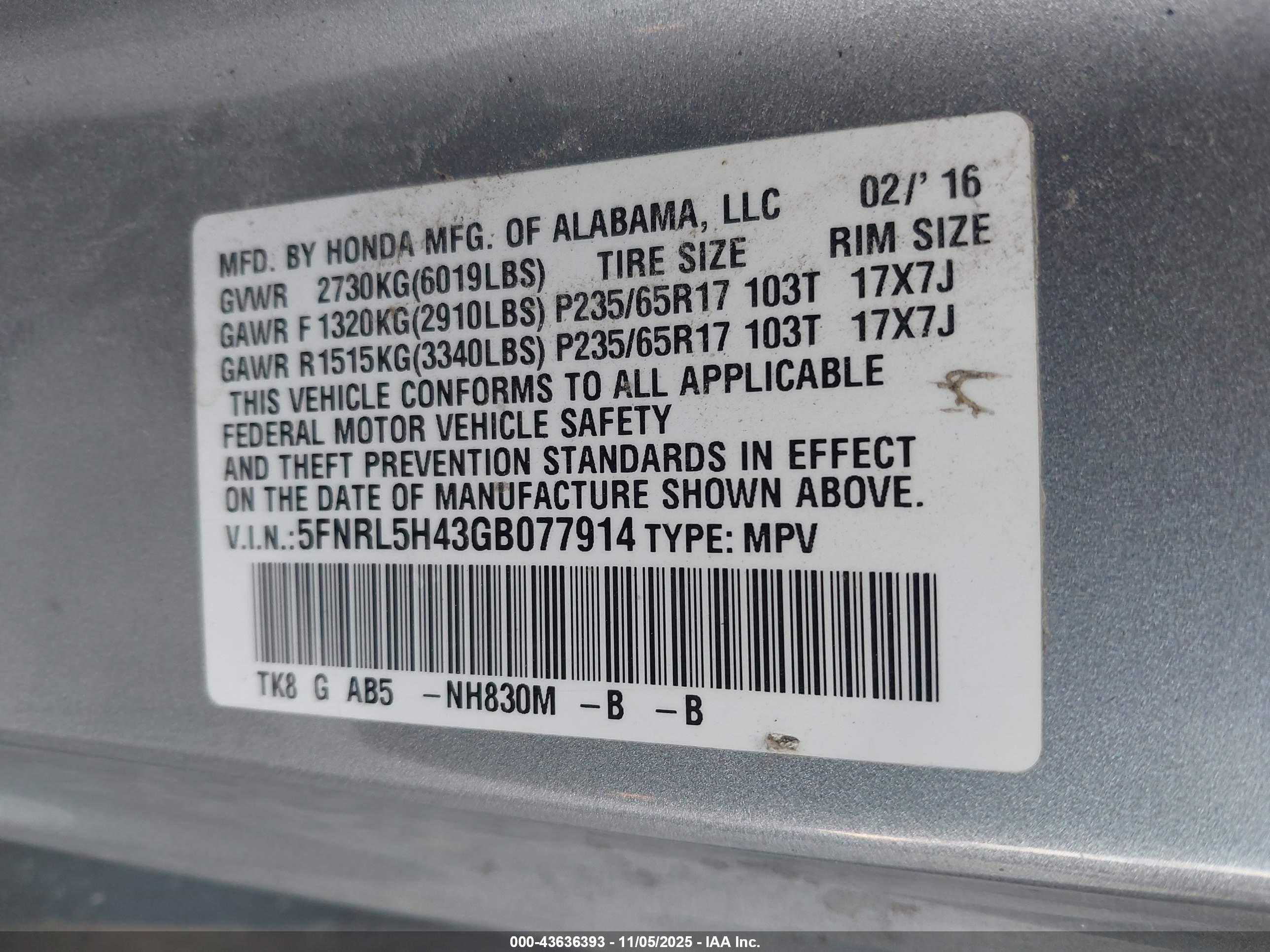 HONDA ODYSSEY image 9