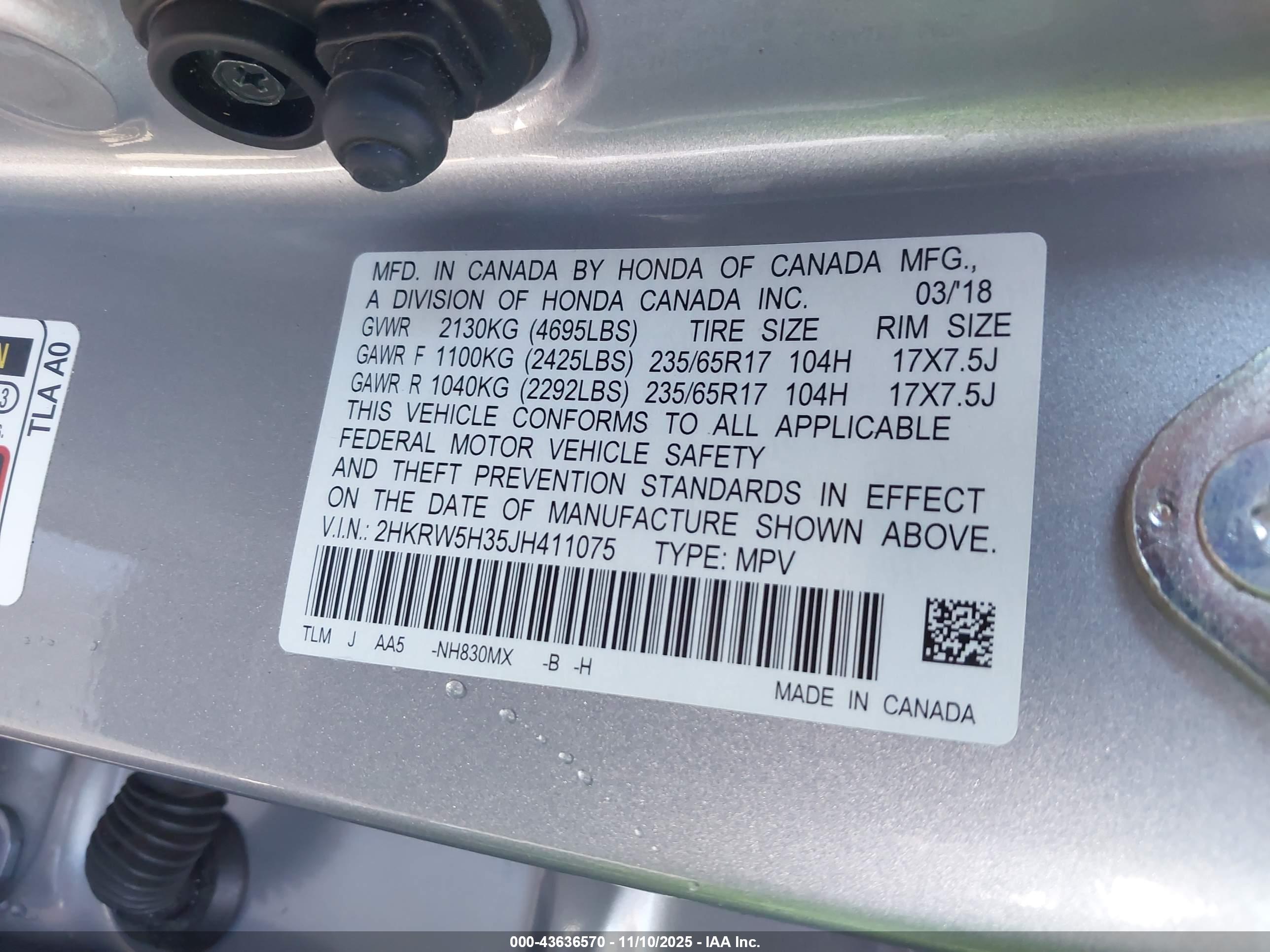 HONDA CR-V image 9