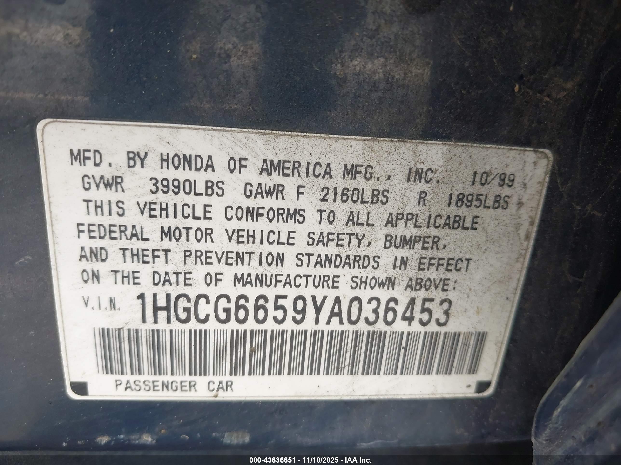 HONDA ACCORD image 9