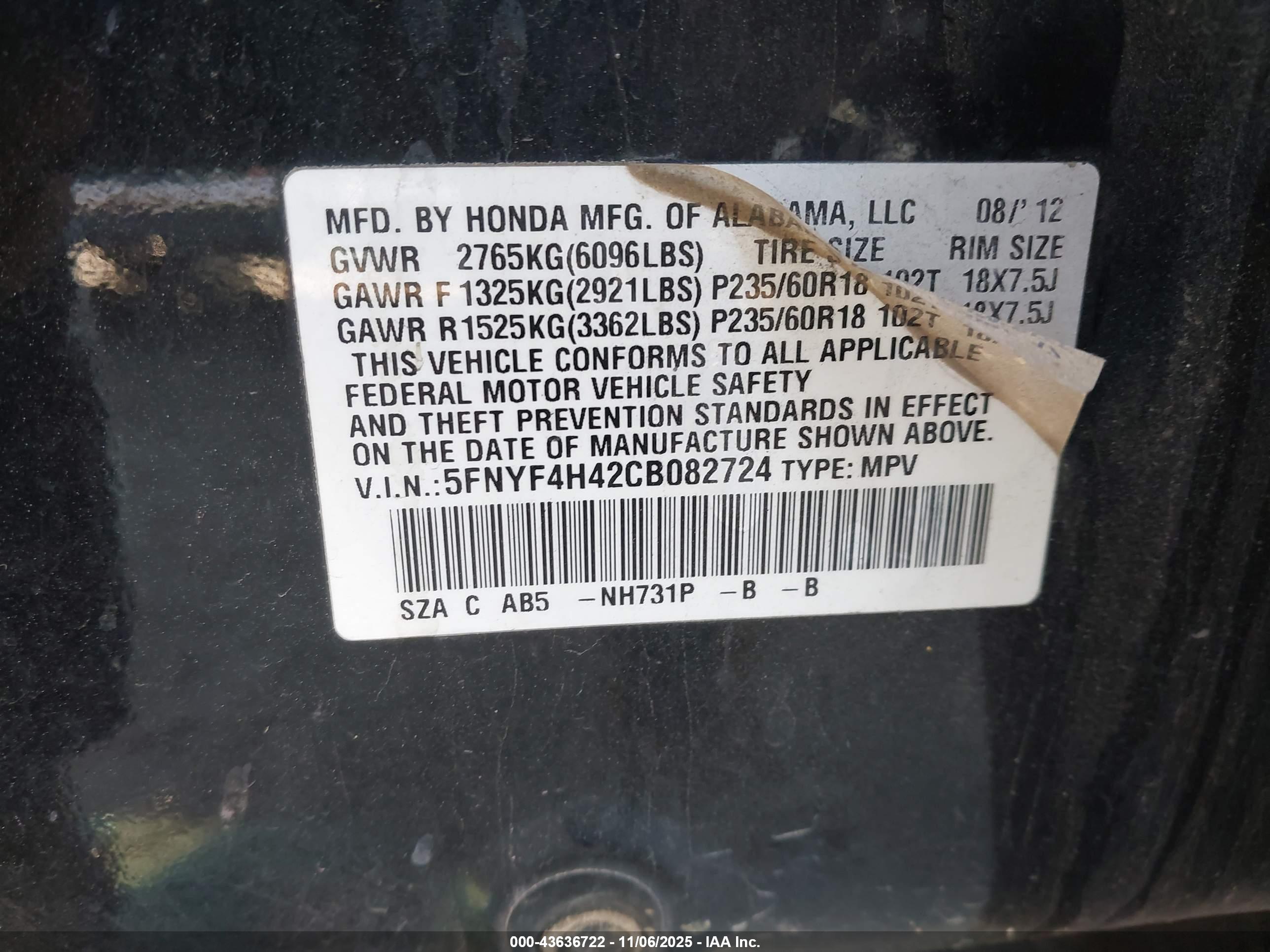 HONDA PILOT image 9