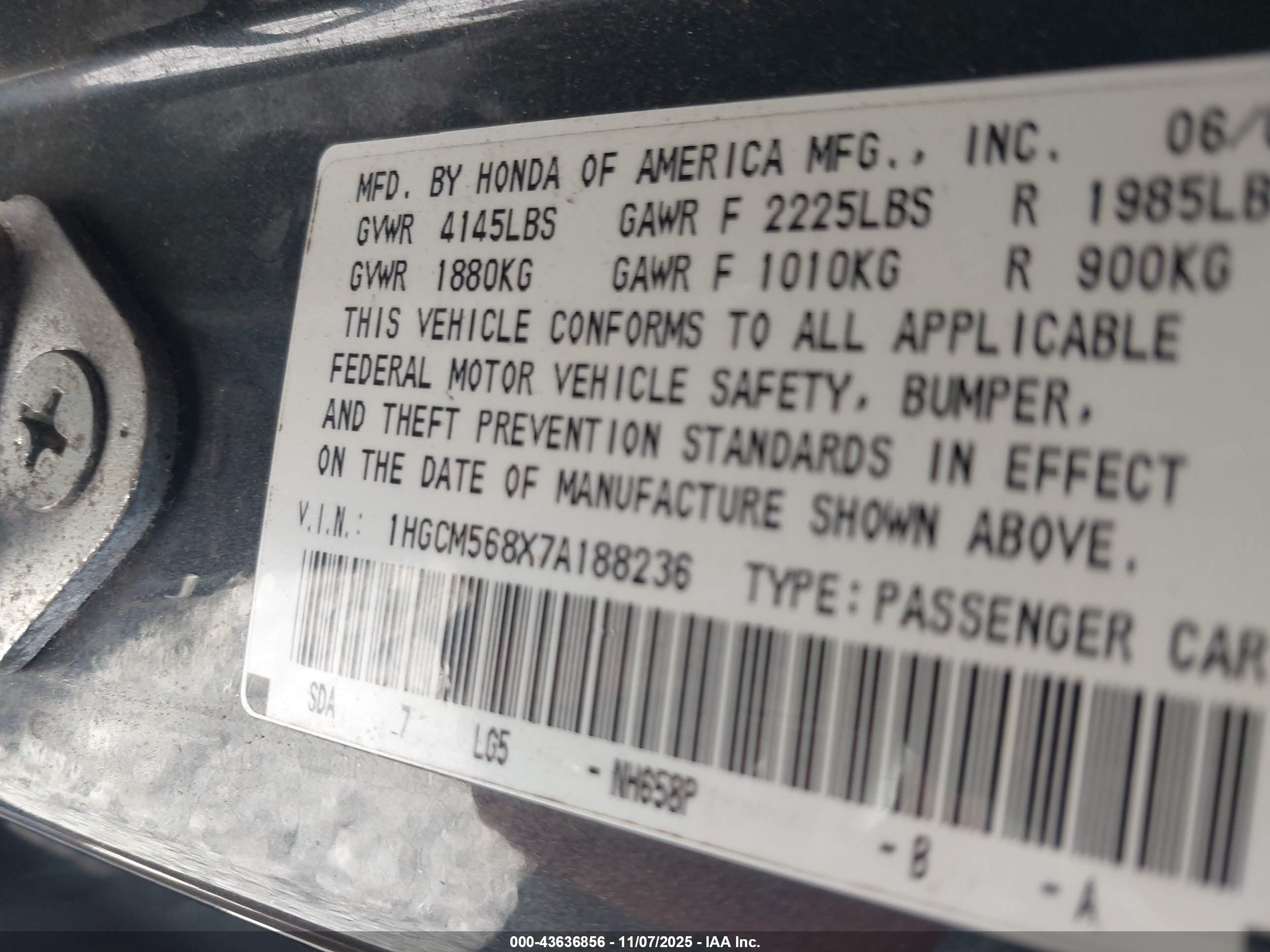 HONDA ACCORD image 9