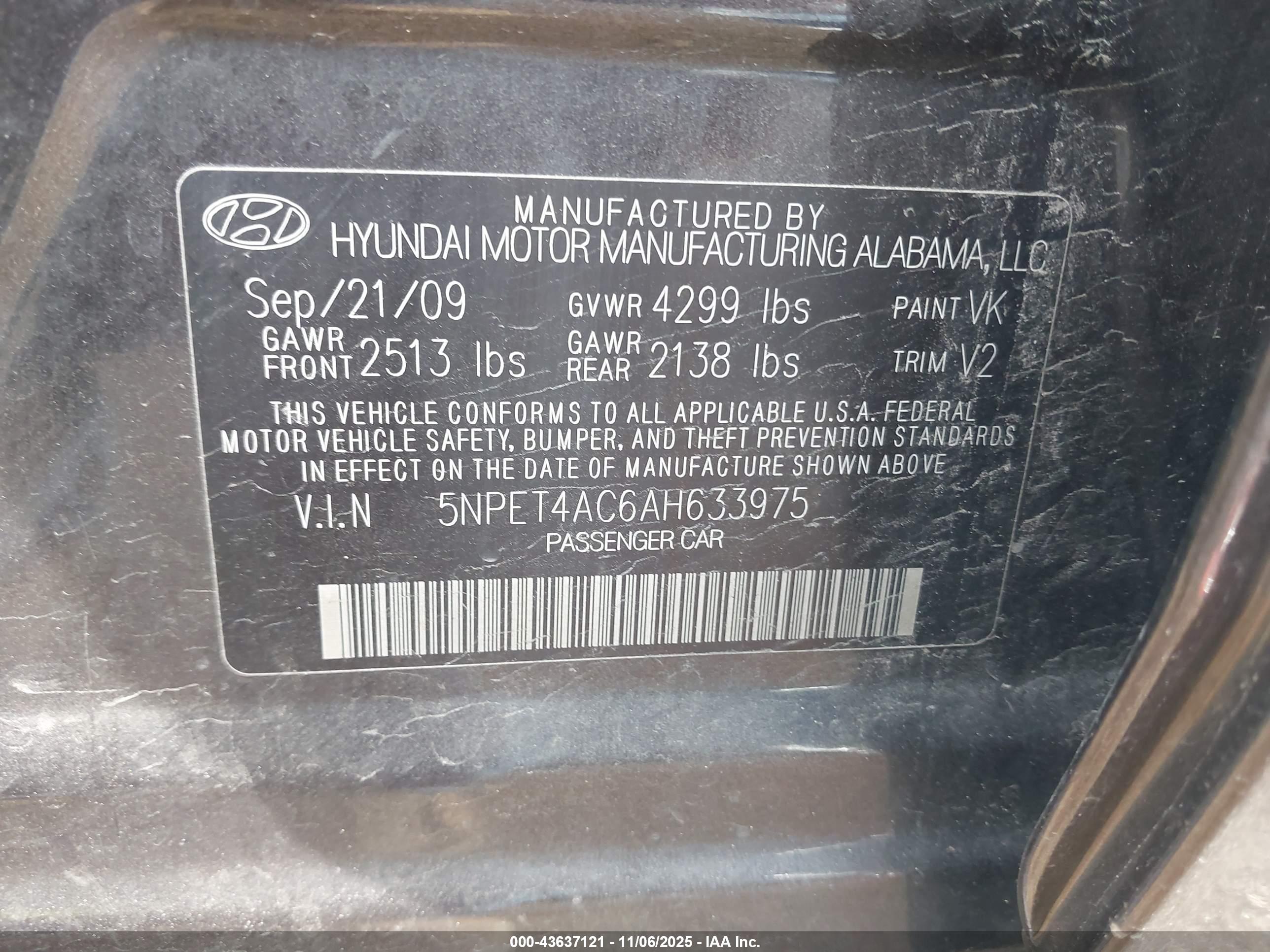 HYUNDAI SONATA image 9