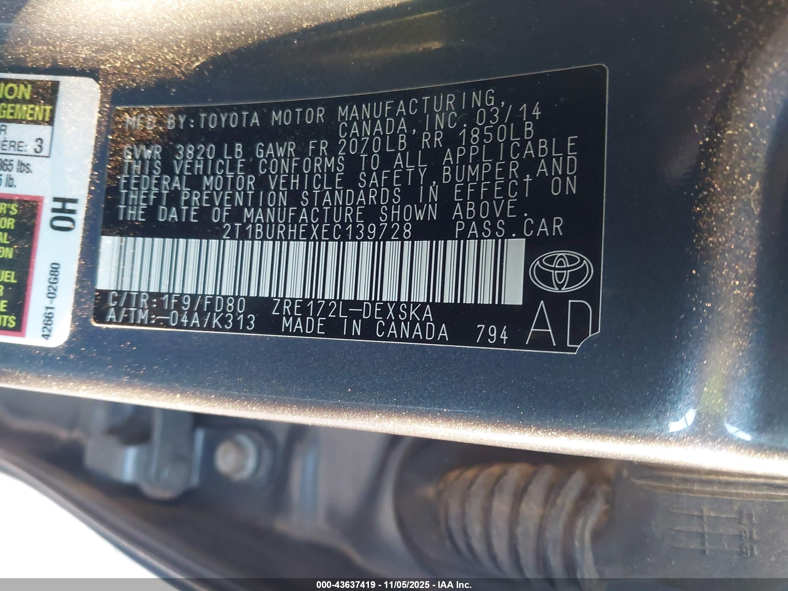 TOYOTA COROLLA image 9