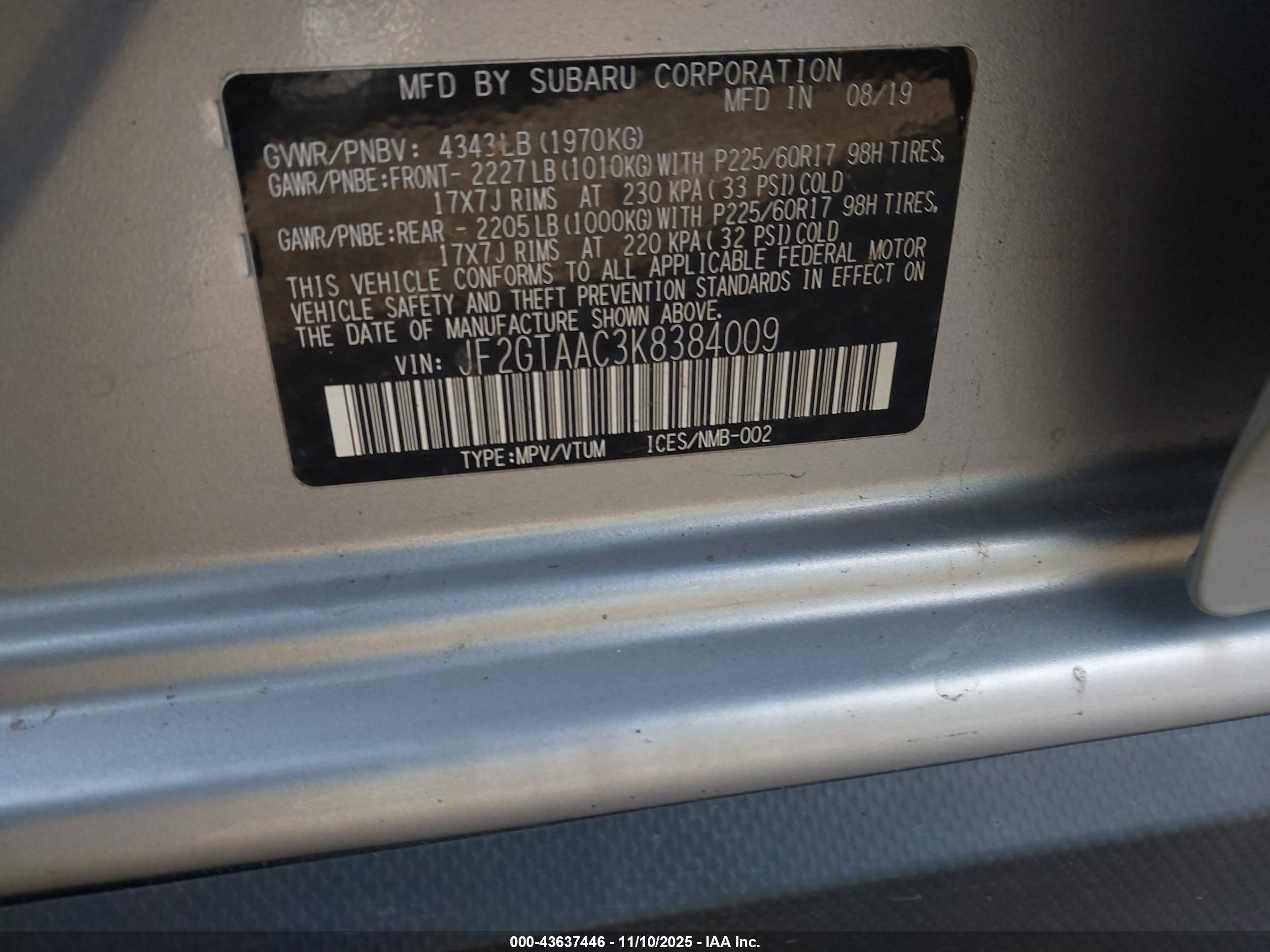 SUBARU CROSSTREK image 9