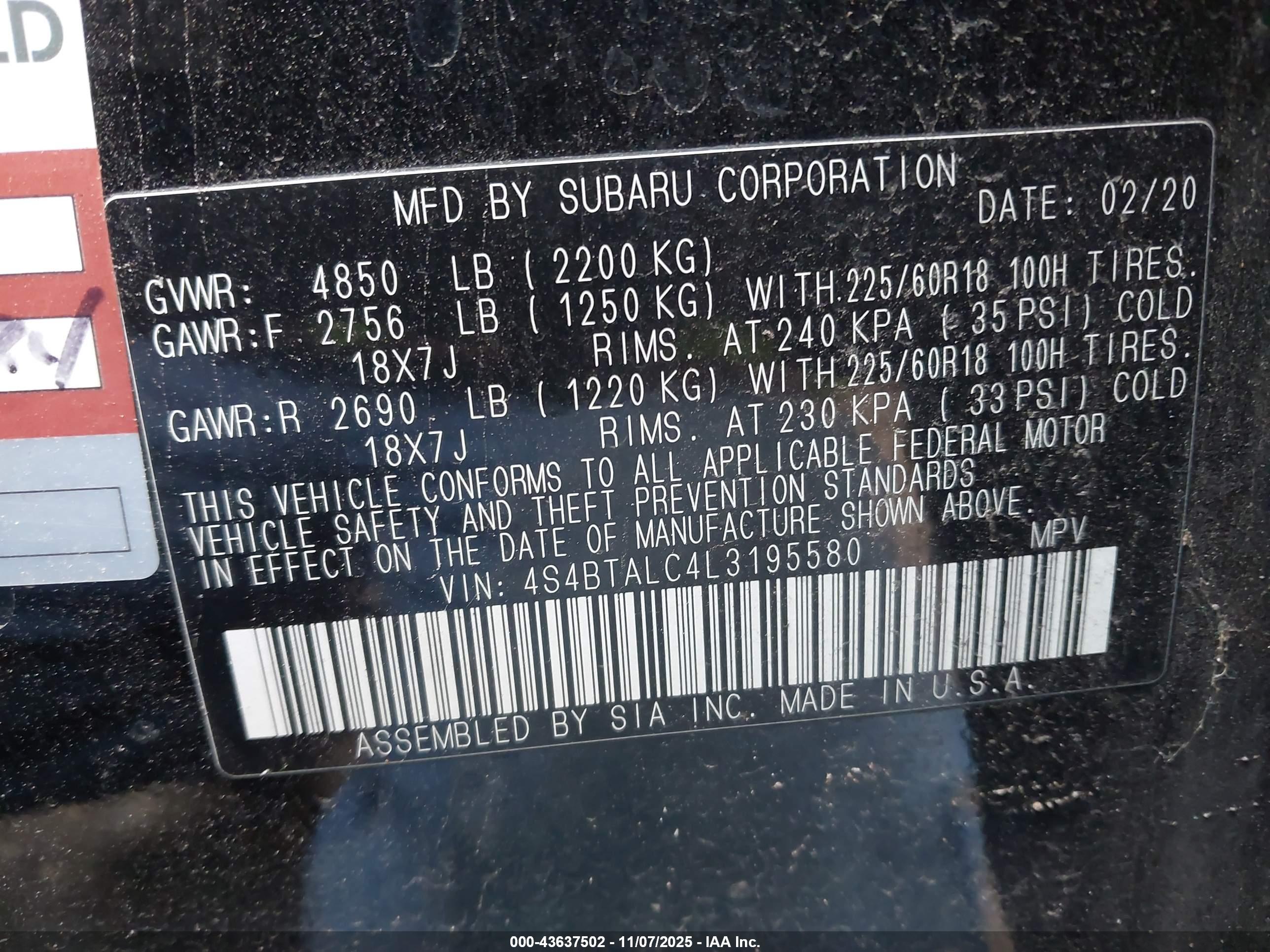 SUBARU OUTBACK image 9