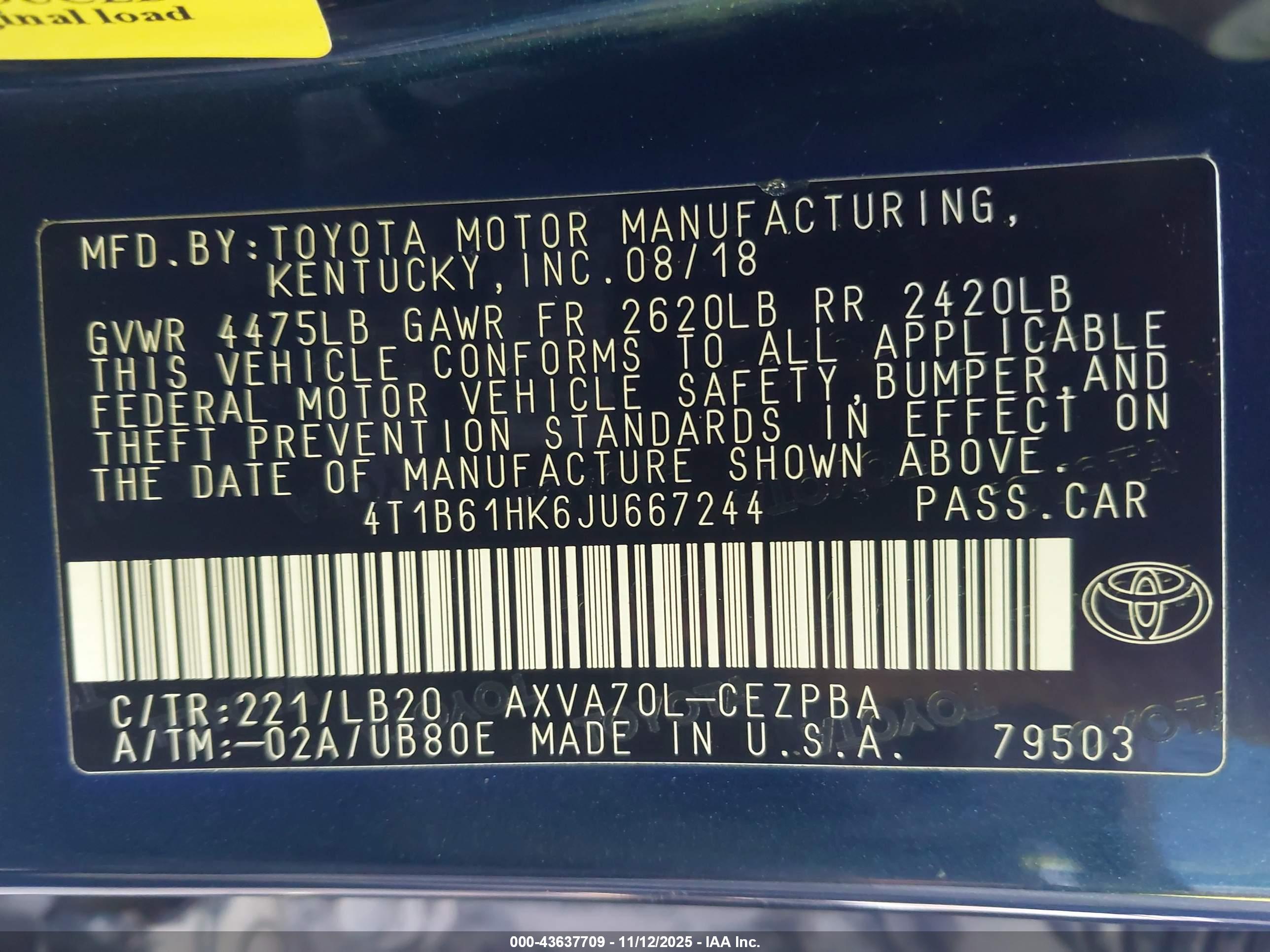 TOYOTA CAMRY image 9