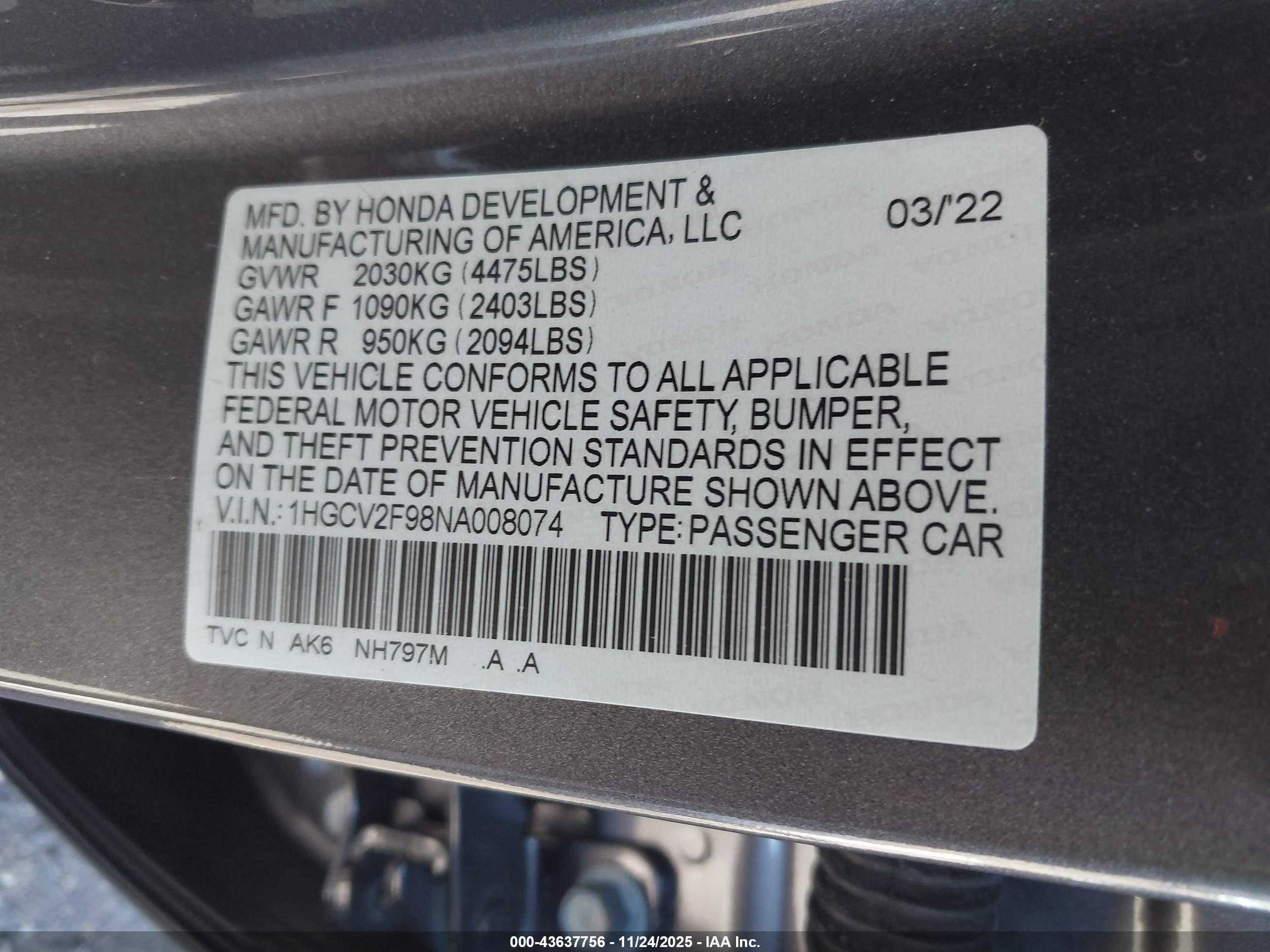 HONDA ACCORD image 9