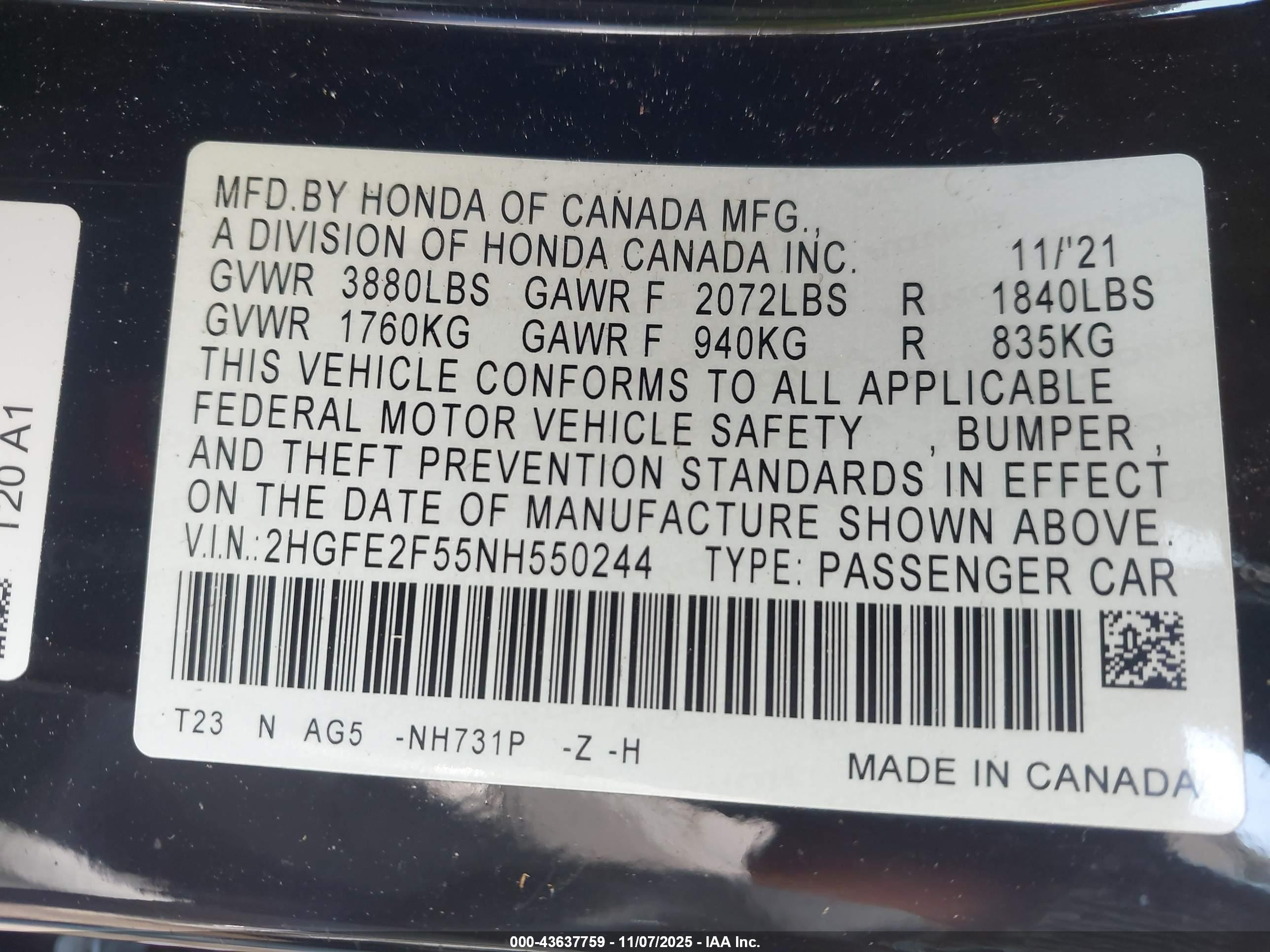 HONDA CIVIC image 9