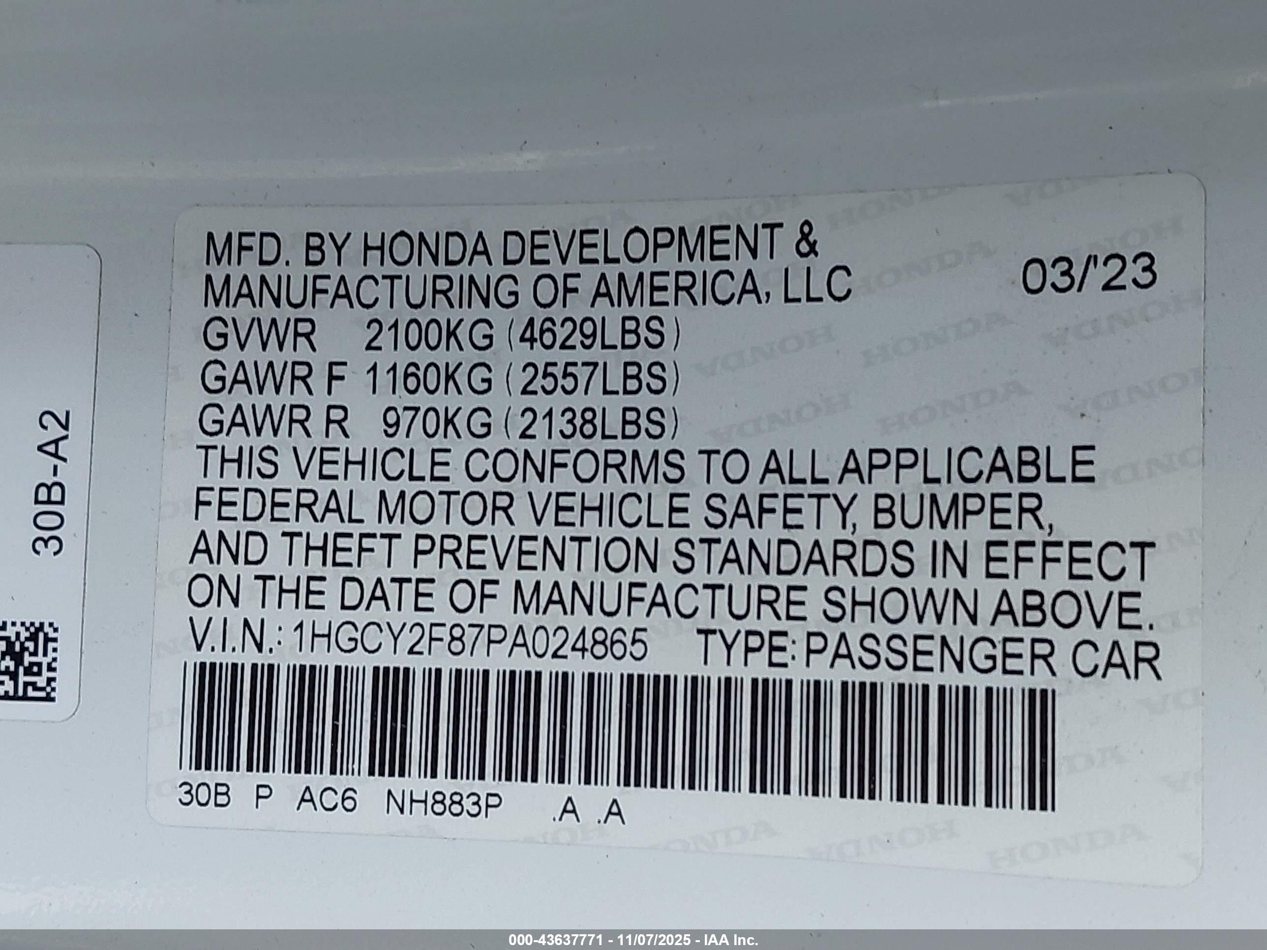 HONDA ACCORD image 9
