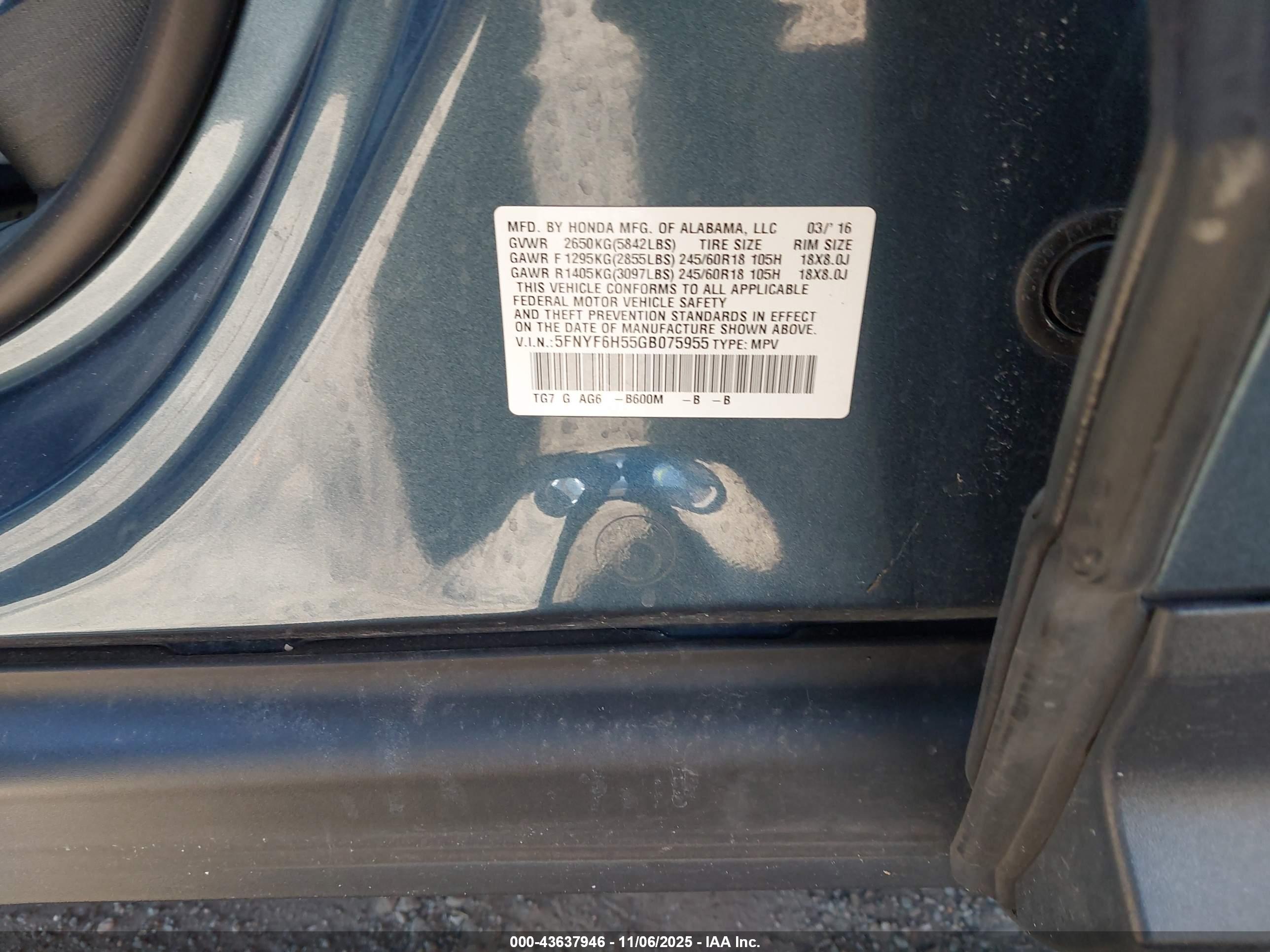 HONDA PILOT image 9