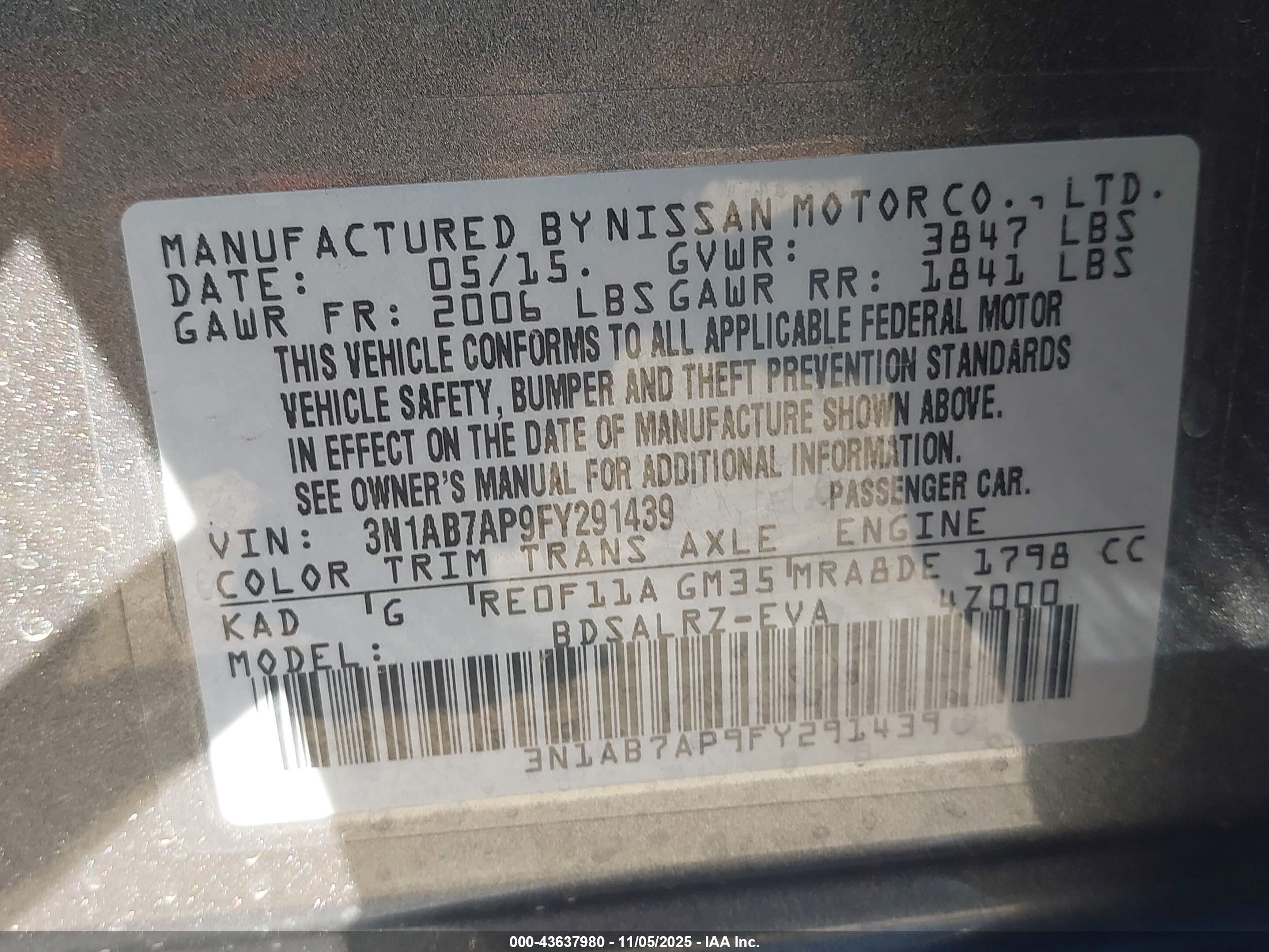 NISSAN SENTRA image 9