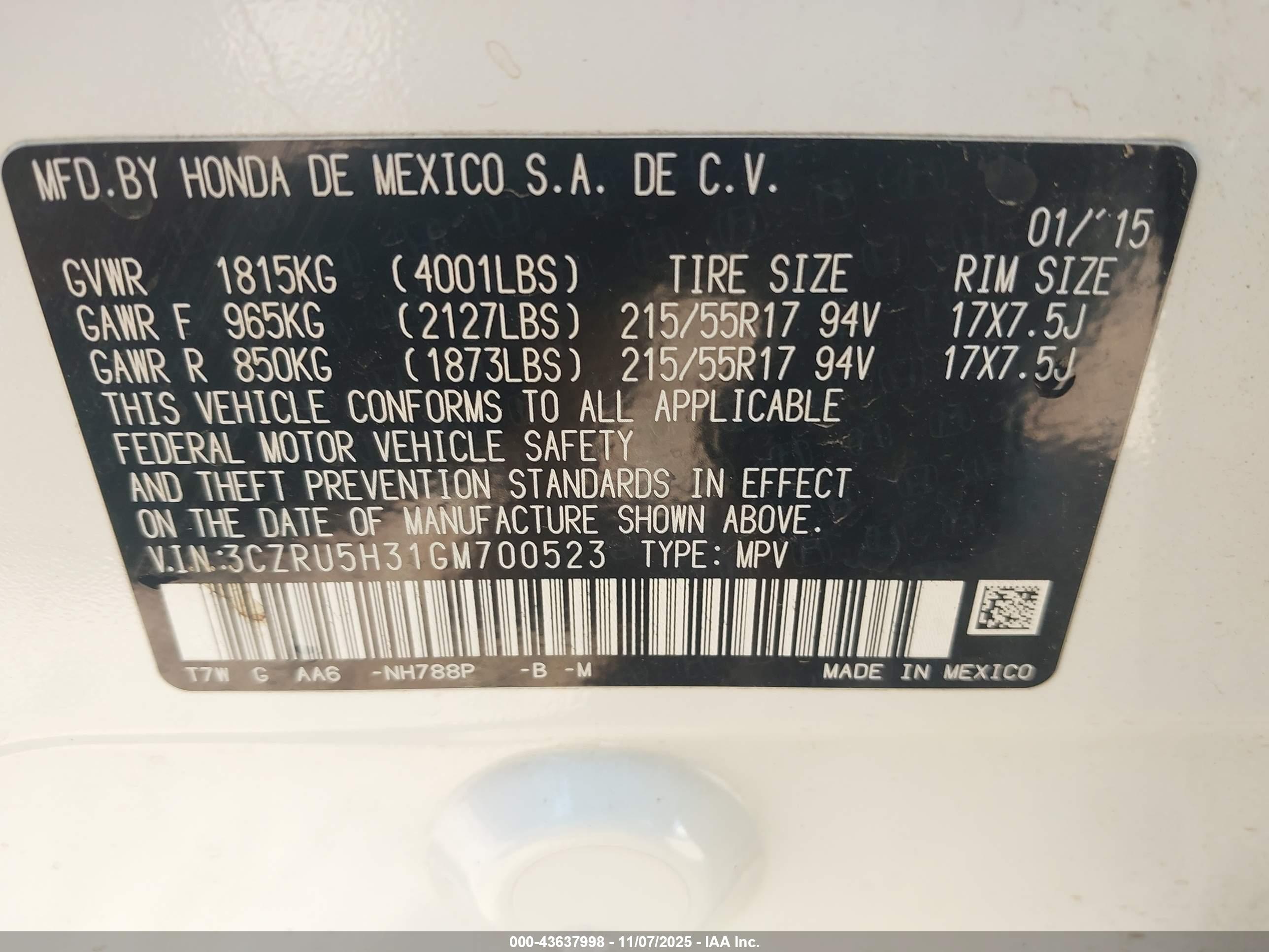 HONDA HR-V image 9