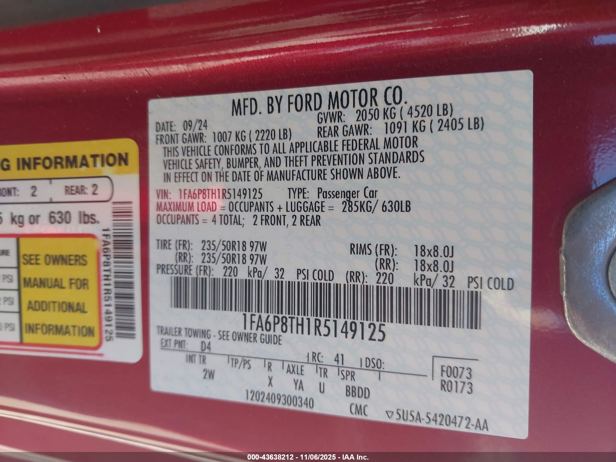 FORD MUSTANG image 9