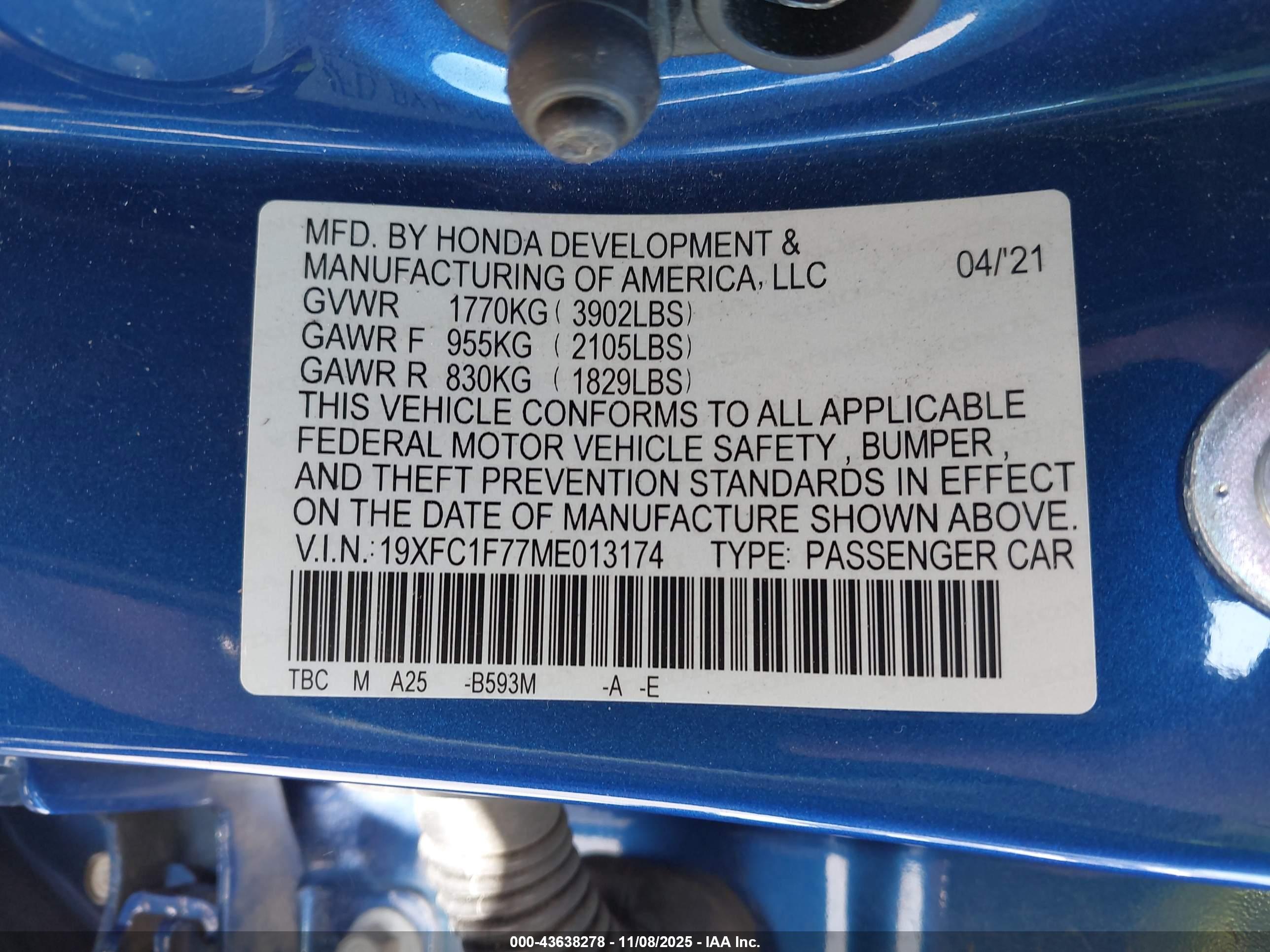 HONDA CIVIC image 9