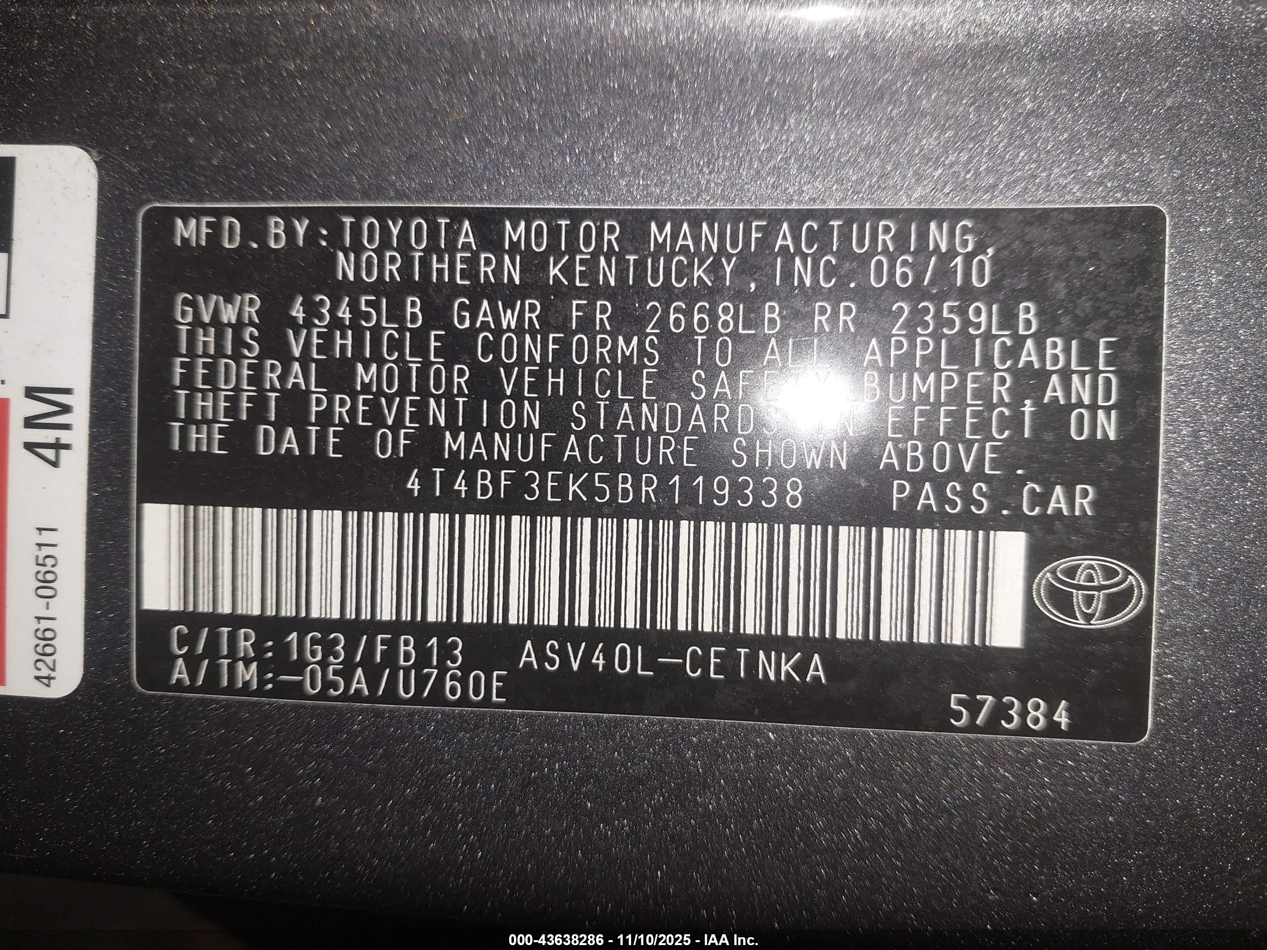 TOYOTA CAMRY image 9