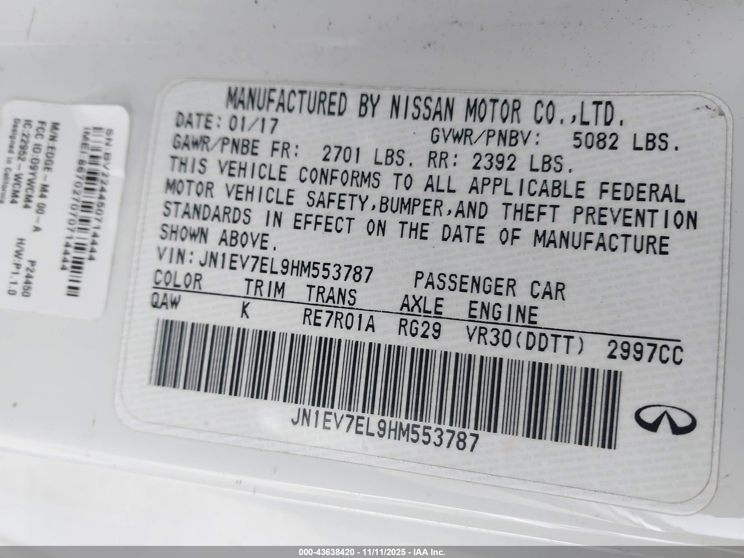 INFINITI Q60 image 9