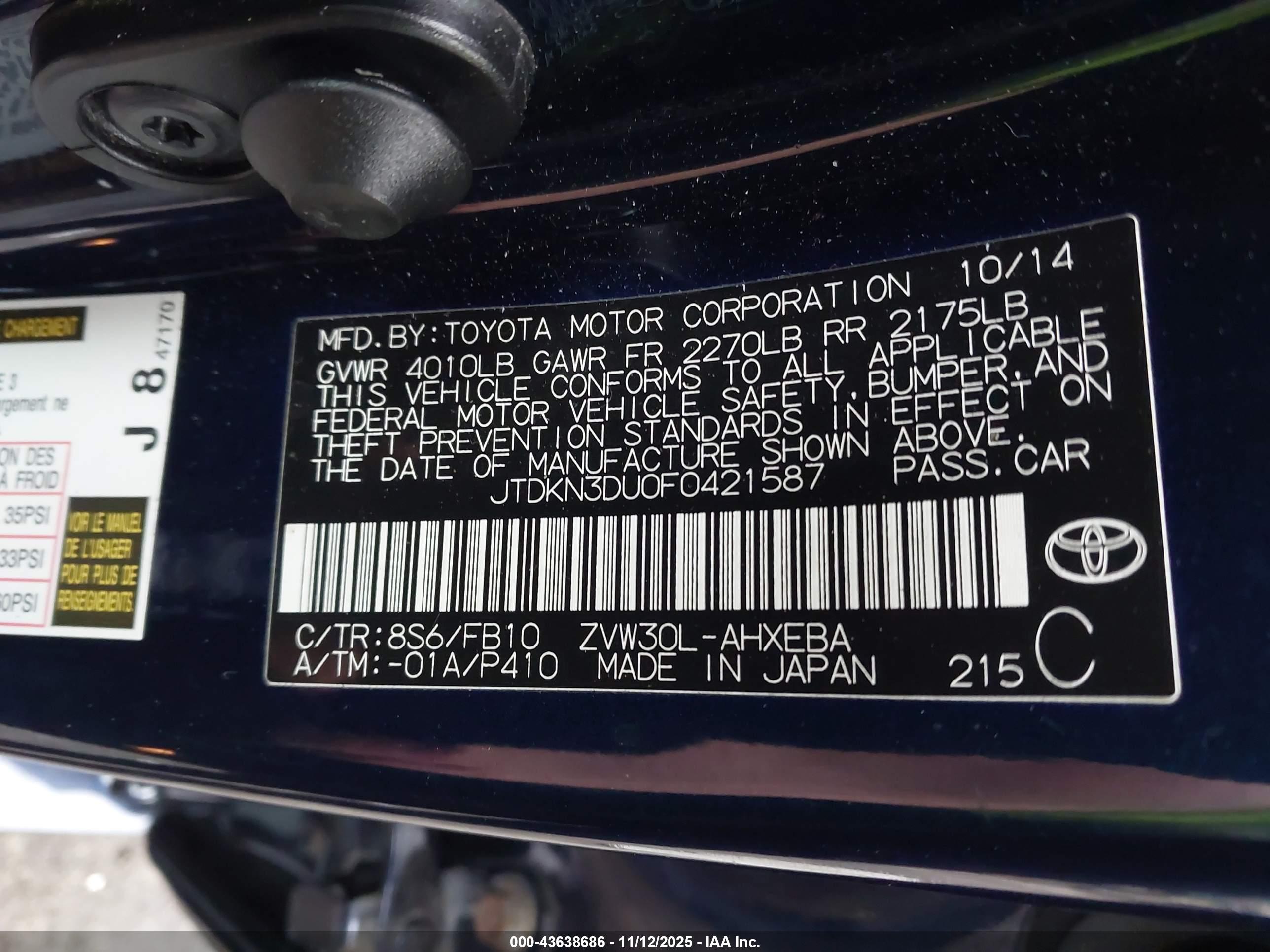 TOYOTA PRIUS image 9