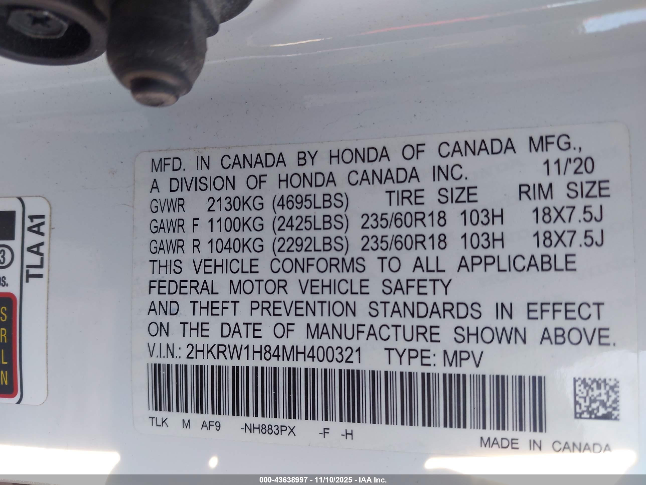 HONDA CR-V image 9