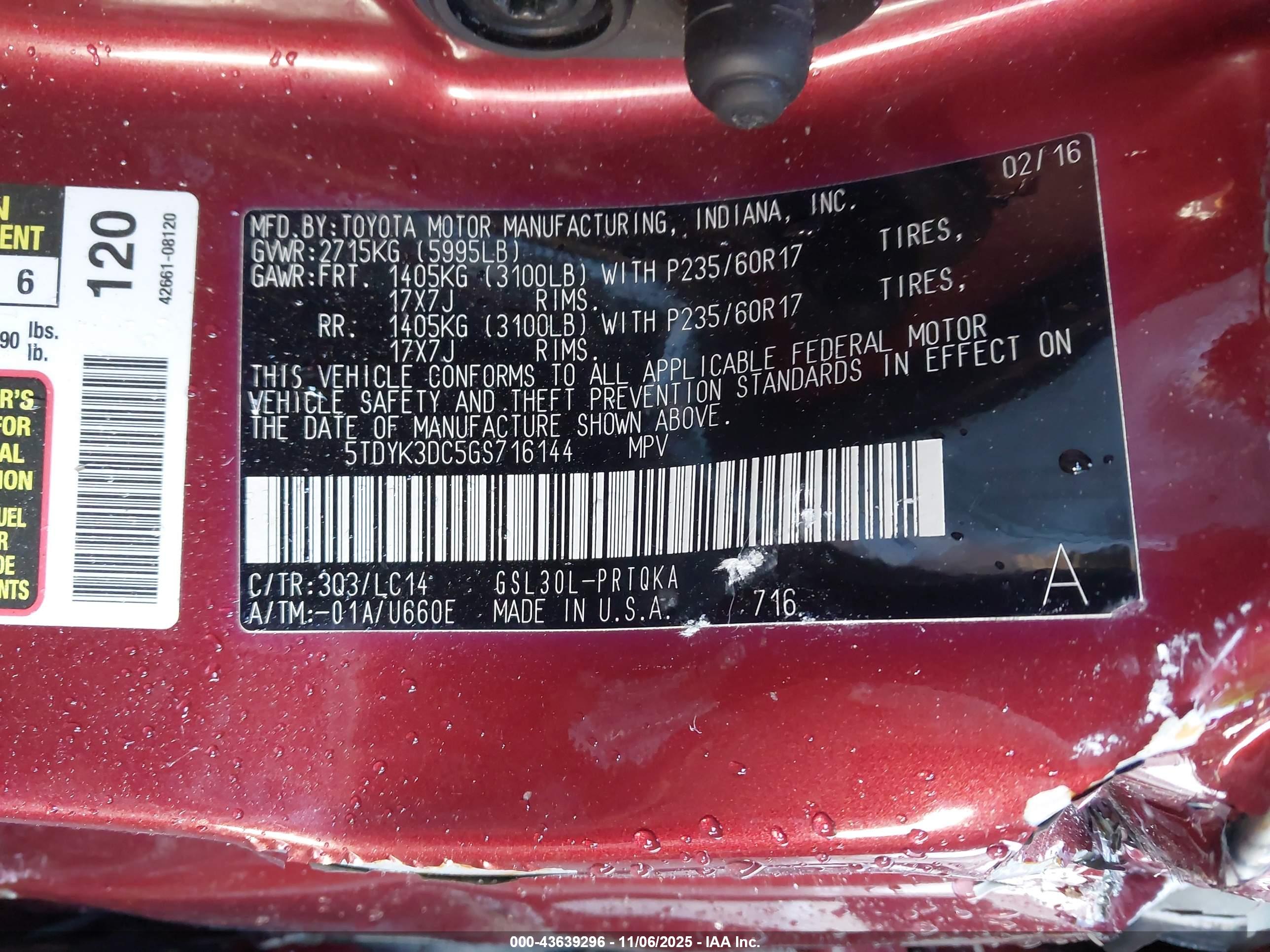 TOYOTA SIENNA image 9
