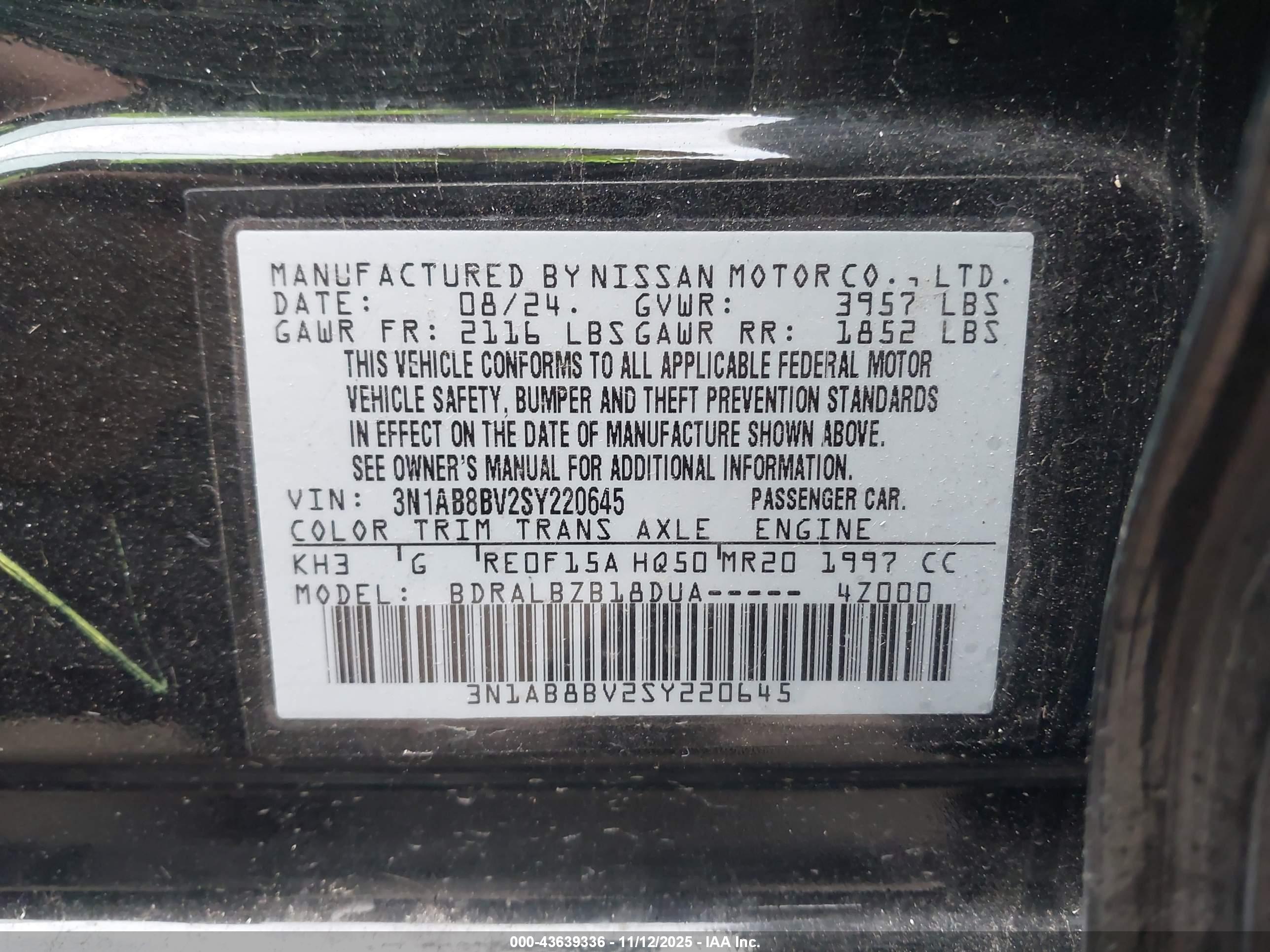 NISSAN SENTRA image 9