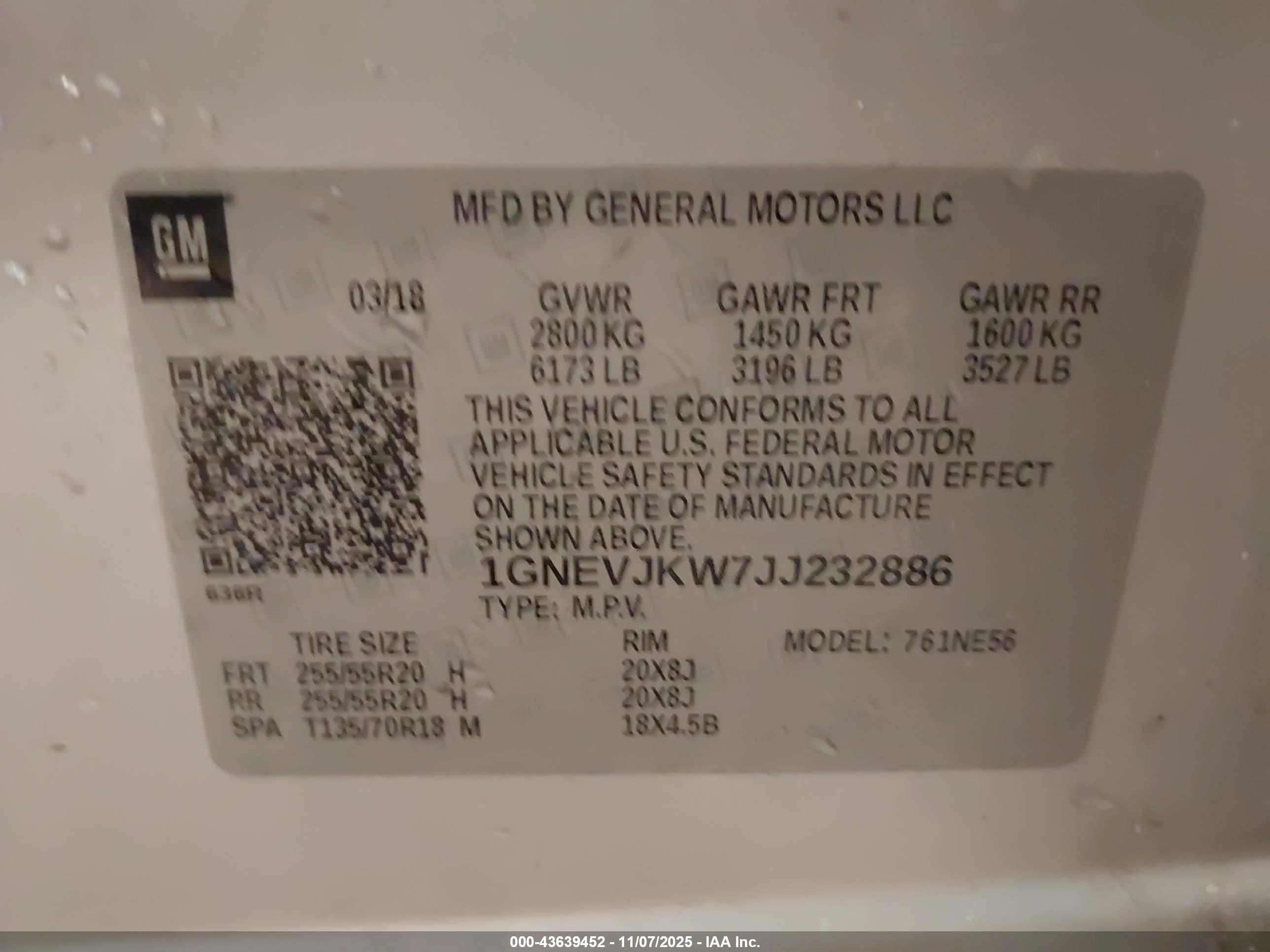 CHEVROLET TRAVERSE image 9