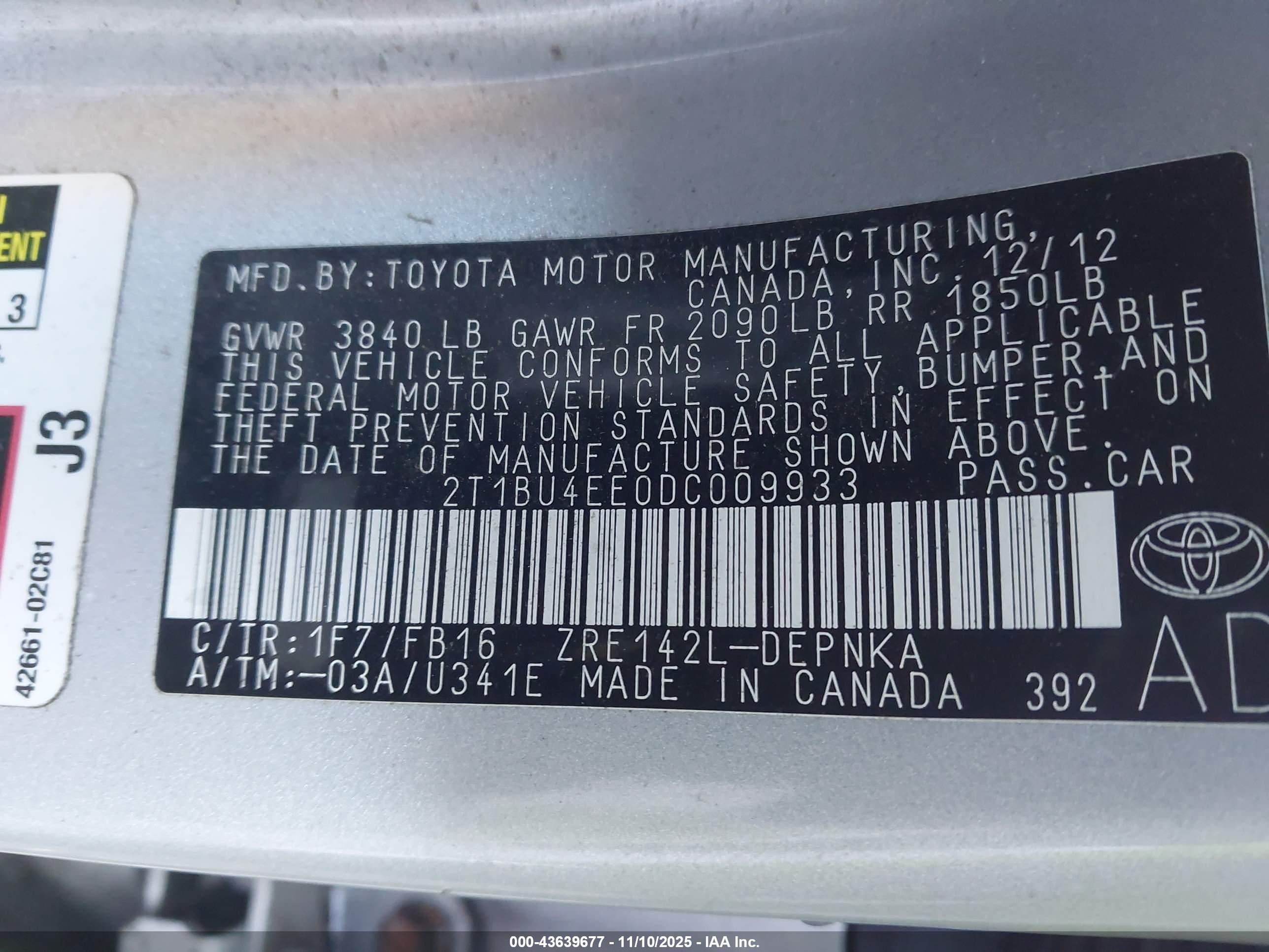TOYOTA COROLLA image 9