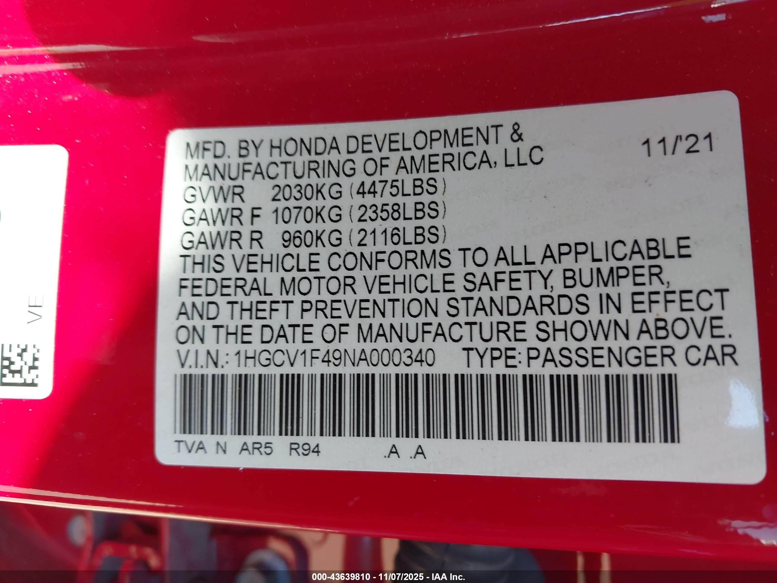 HONDA ACCORD image 9